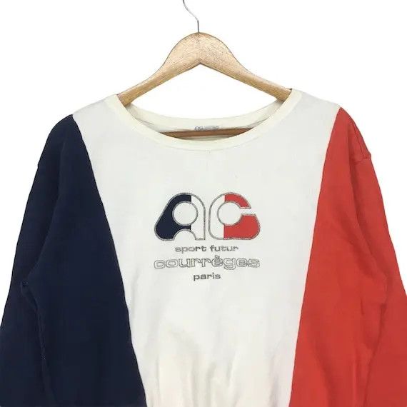 Courreges Vtg COURREGES Sport Paris Crewneck Sweatshirt Spell Out Size M / US 6-8 / IT 42-44 - 2 Thumbnail