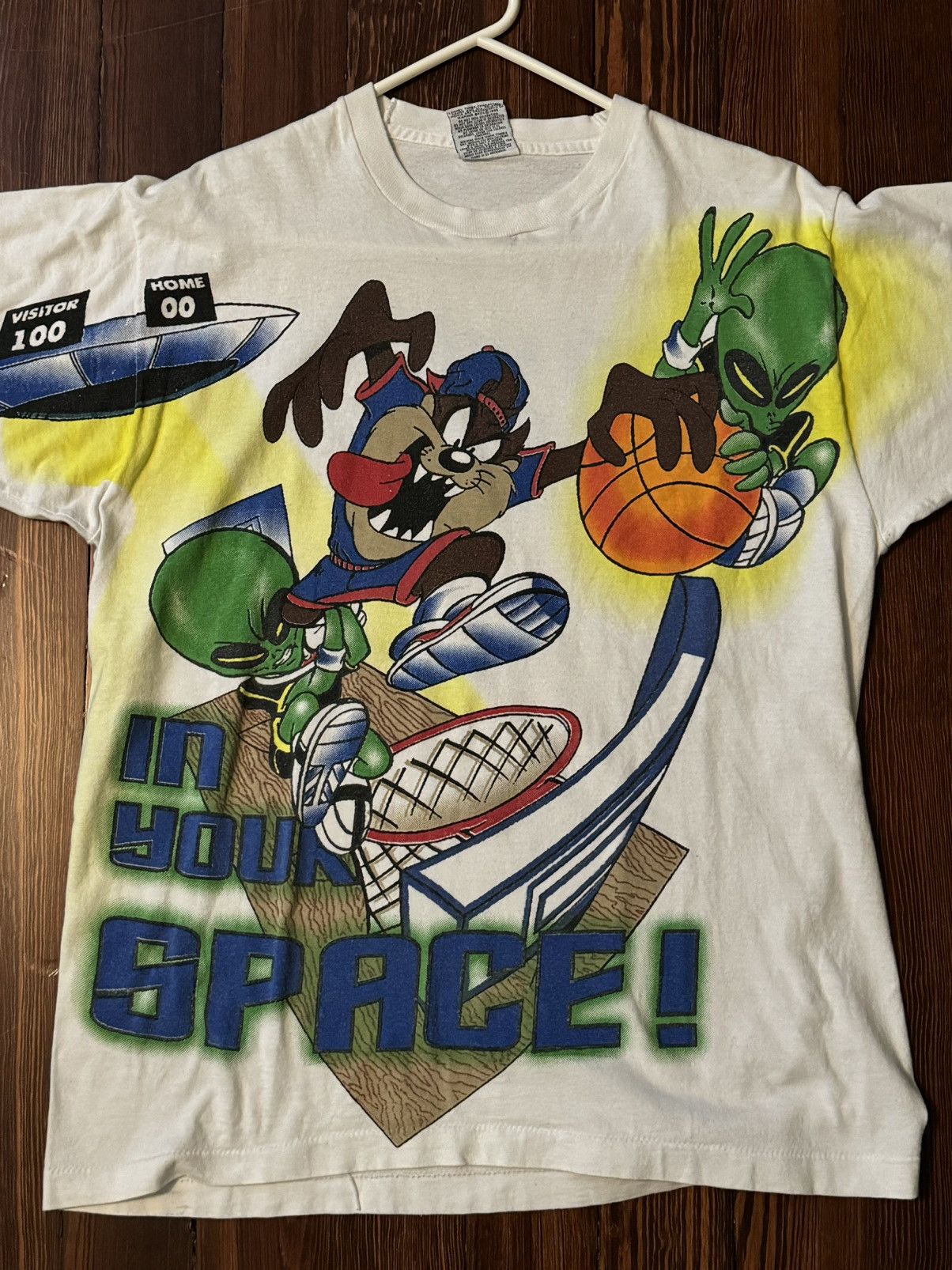Disney × Vintage Vintage AOP Taz Looney Tunes In Your Space Size US M / EU 48-50 / 2 - 1 Thumbnail