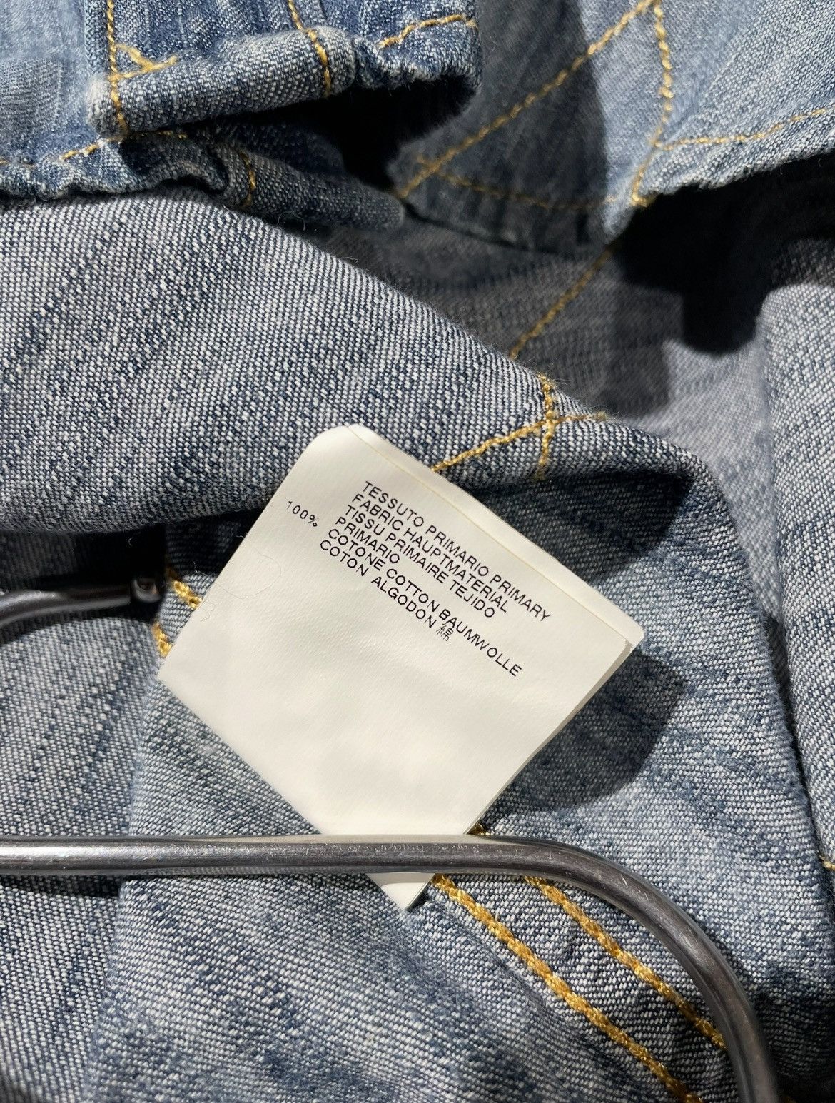 Dsquared2 Rare DSQUARED Denim Shirt Distressed Bleached Argyle Pattern Size M / US 6-8 / IT 42-44 - 14 Thumbnail