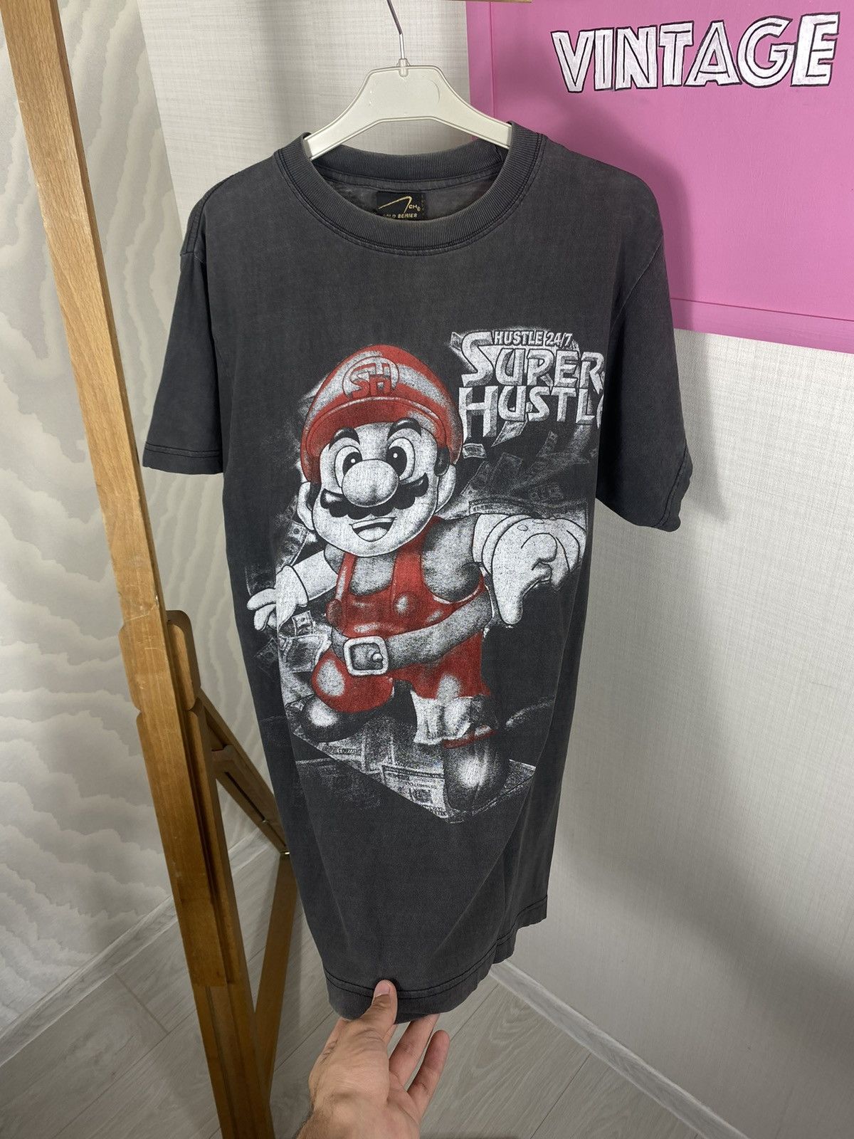 Nintendo × Vintage Mario Super Hustla T Shirt Size US M / EU 48-50 / 2 - 6 Thumbnail