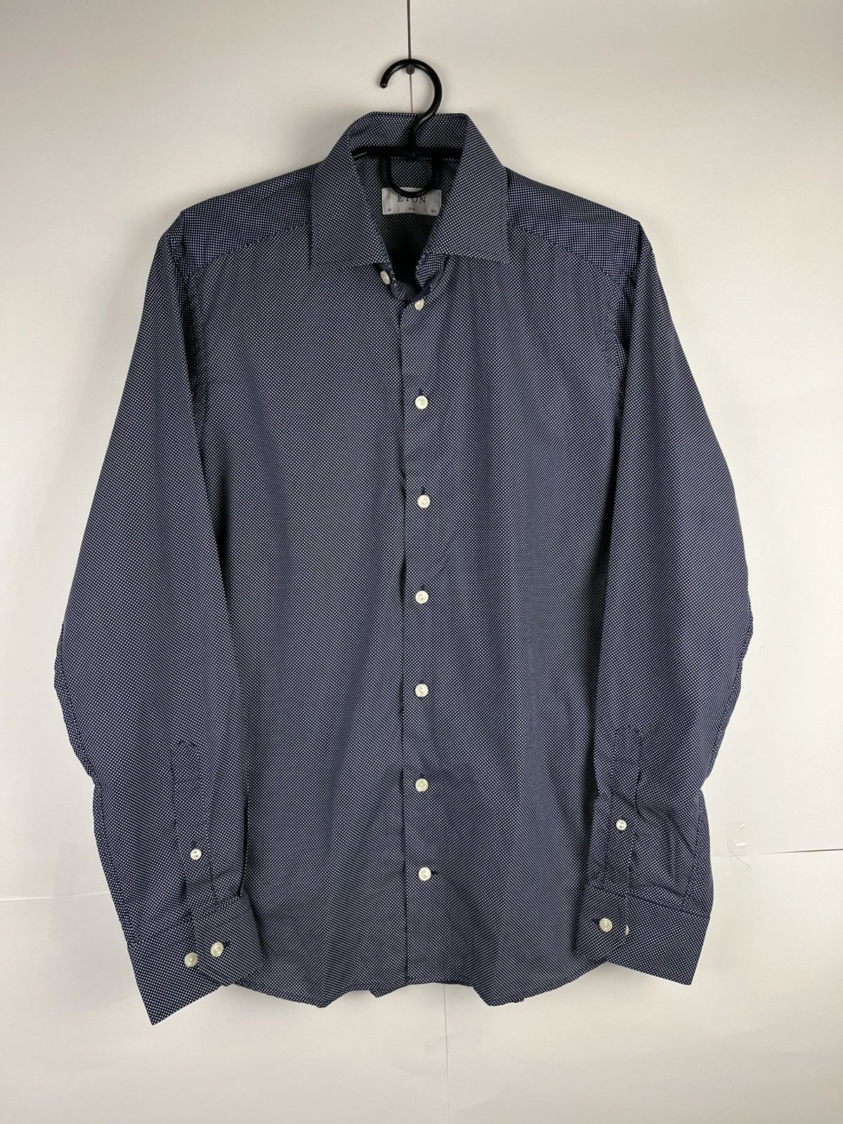 Eton Eton Luxury Polka Dot Cotton Long Sleeve Shirt Button Up Size US M / EU 48-50 / 2 - 1 Thumbnail