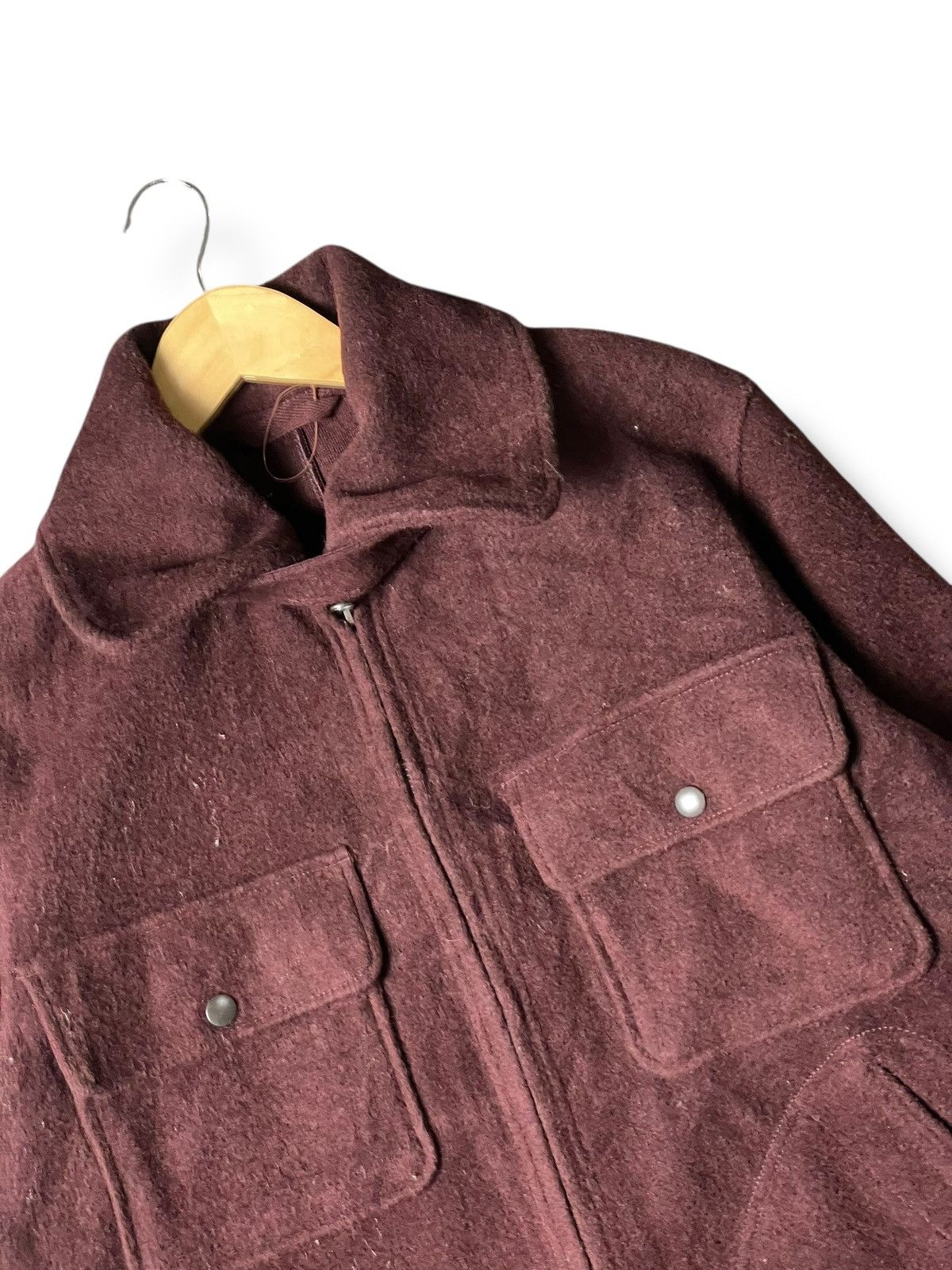 Japanese Brand × Uniqlo × Vintage UNIQLO Wool Blend Fleece Jacket (134) Size US M / EU 48-50 / 2 - 2 Thumbnail