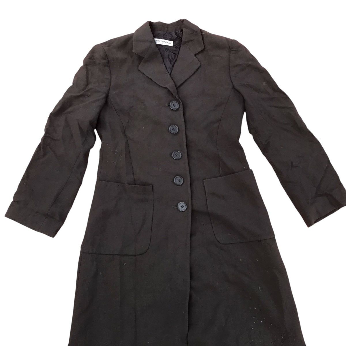 Emporio Armani VINTAGE EMPORIO ARMANI LONG JACKET MADE IN ITALY Size S / US 4 / IT 40 - 5 Thumbnail