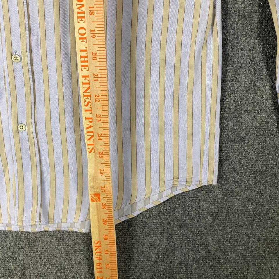 Other Alessandro Dress Shirt Men's 39 15.5 Long Sleeve Striped Size US M / EU 48-50 / 2 - 5 Thumbnail