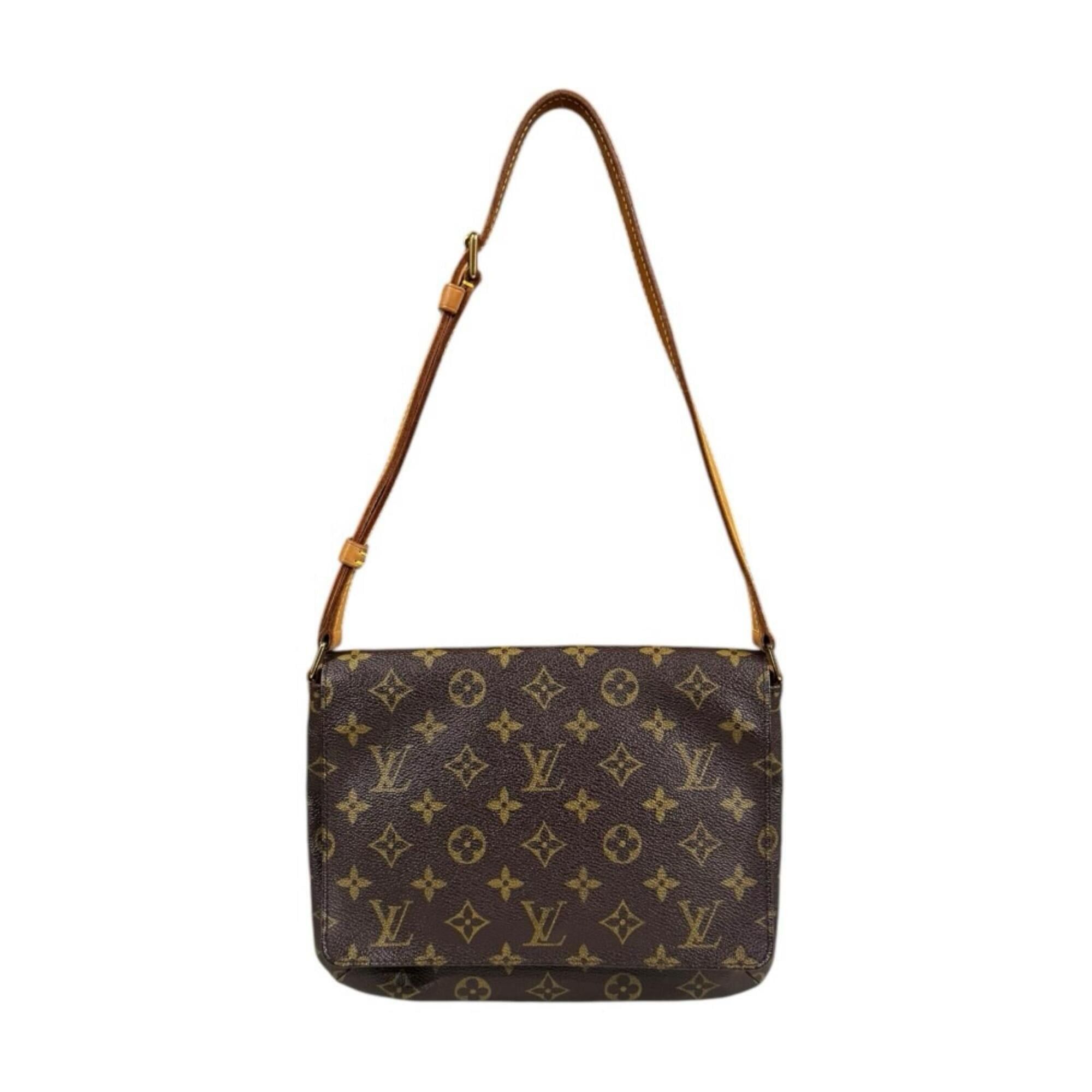 Louis Vuitton Louis Vuitton Musette Tango Short Monogram Shoulder Bag, Canvas M51257 Brown, Women's LOUIS VUITTON Size ONE SIZE - 1 Thumbnail