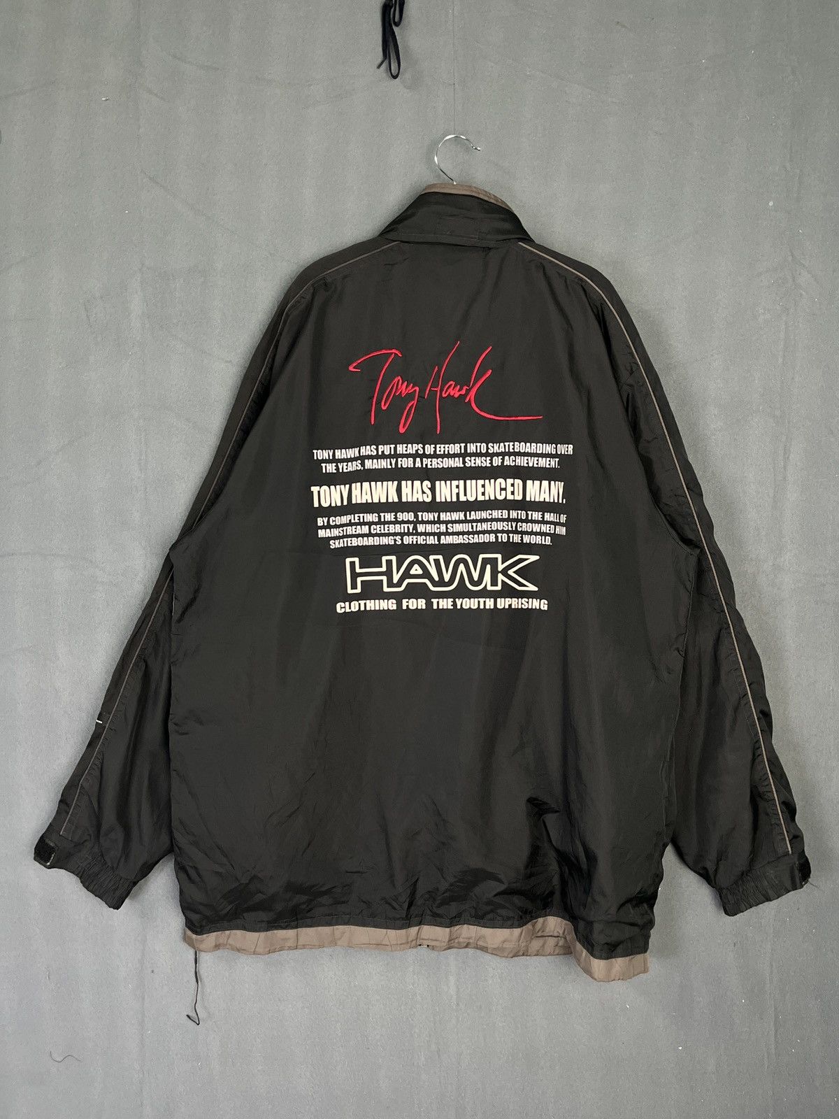 Tony Hawk × Vintage Tony Hawk Skateboarding Clothing Embroidered Backhit Jacket Size US XL / EU 56 / 4 - 1 Thumbnail