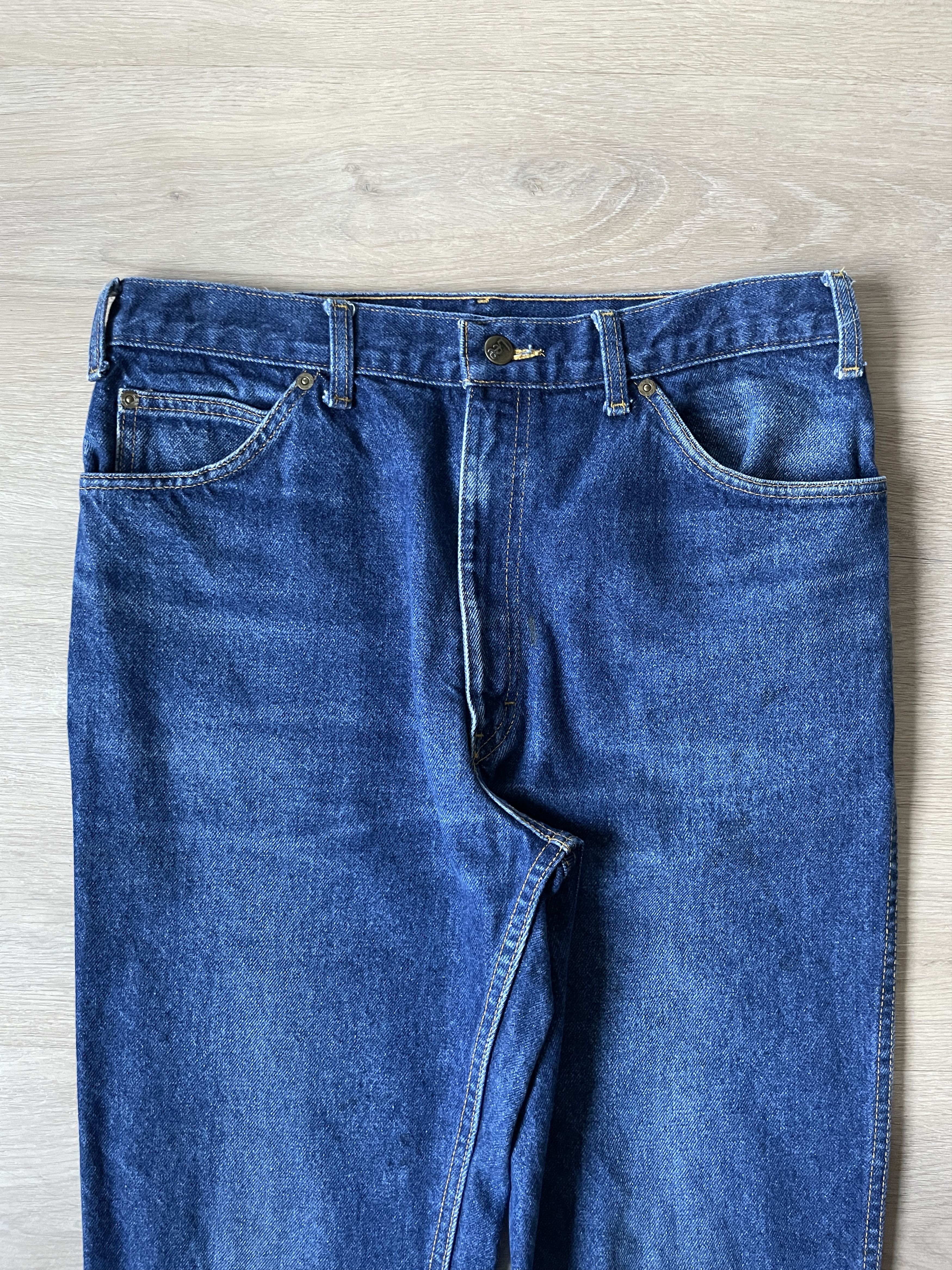 Lee × Vintage 90s Lee Faded Bootcut Flared Jeans Size US 32 / EU 48 - 2 Thumbnail