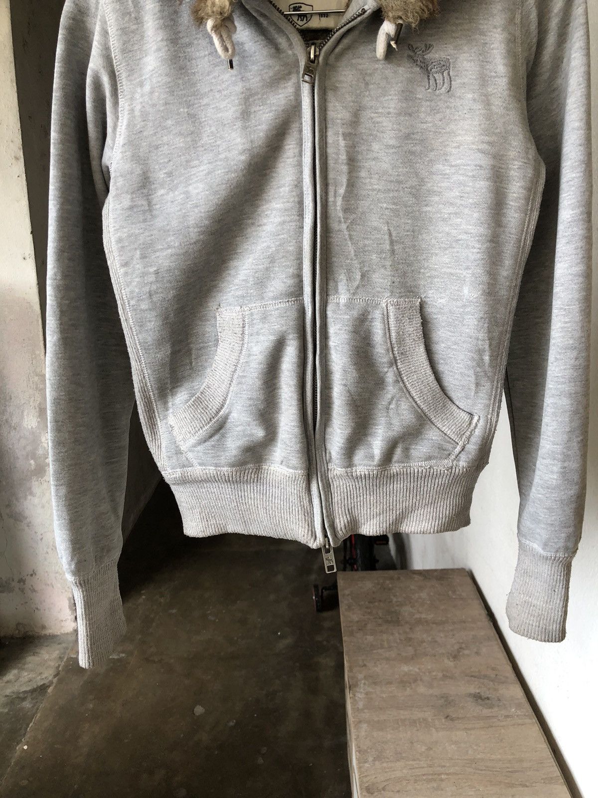 Abercrombie & Fitch Winter Punk Style Abercrombie Fur Sweat Crop Zipper Hoodie Size M / US 6-8 / IT 42-44 - 4 Thumbnail
