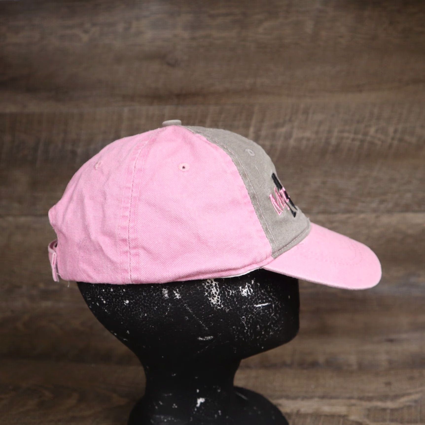 Vintage Myrtle Beach South Carolina SC Pink Gray Hat Adult Size Adjustable Size ONE SIZE - 4 Thumbnail