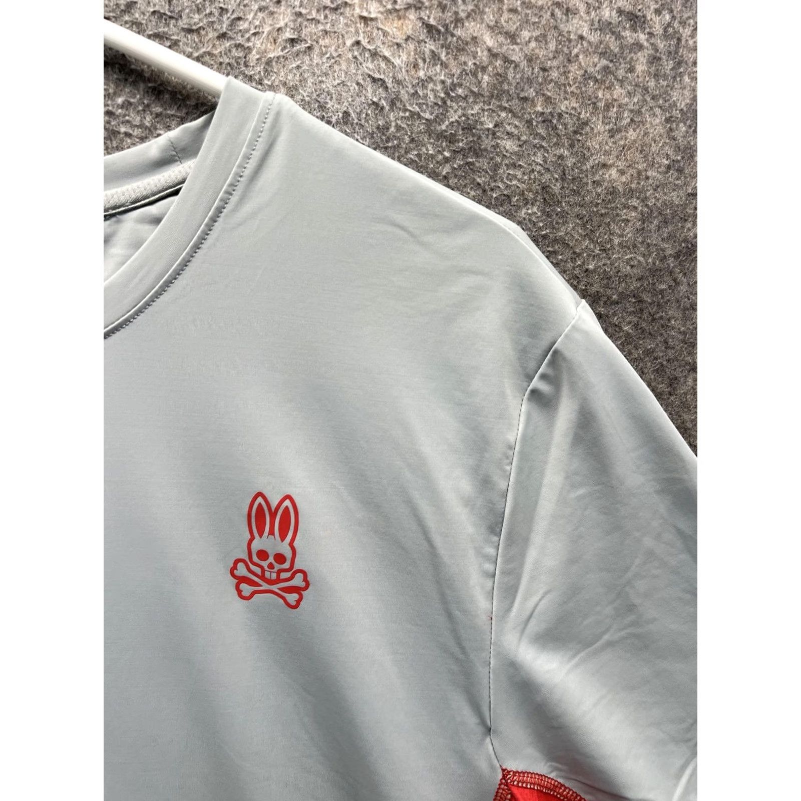 Psycho Bunny Psycho Bunny Shirt Mens Medium Gray Colorblock Lightweight Performance Tee Top Size US M / EU 48-50 / 2 - 7 Thumbnail
