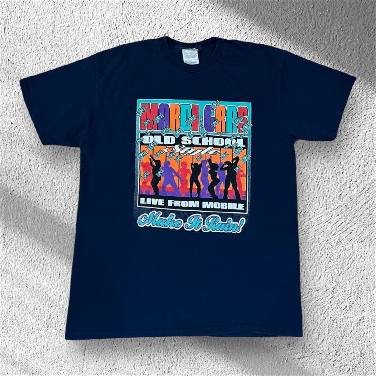 Vintage Vintage 2007 Mardi Gras Old School Shirt XL Y2K Size US XL / EU 56 / 4 - 1 Thumbnail