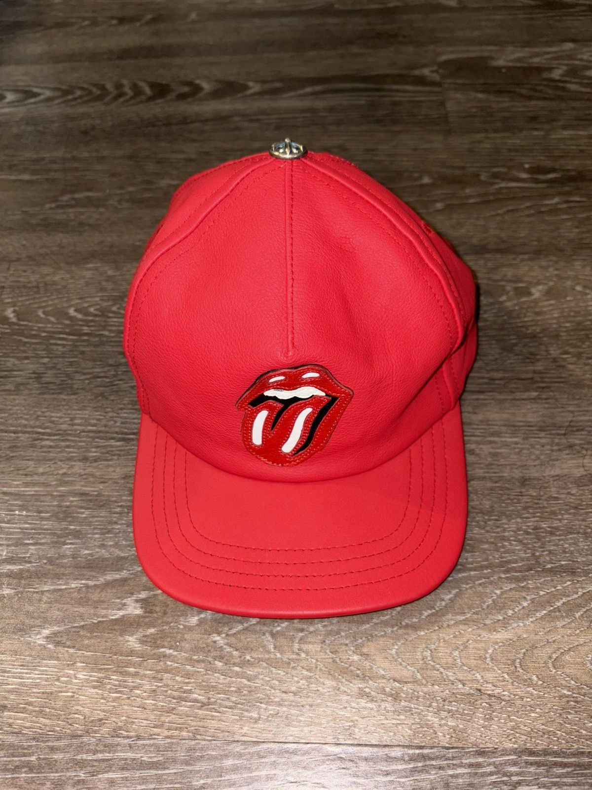 Chrome Hearts Rolling Stones Leather Cap Size ONE SIZE - 2 Thumbnail