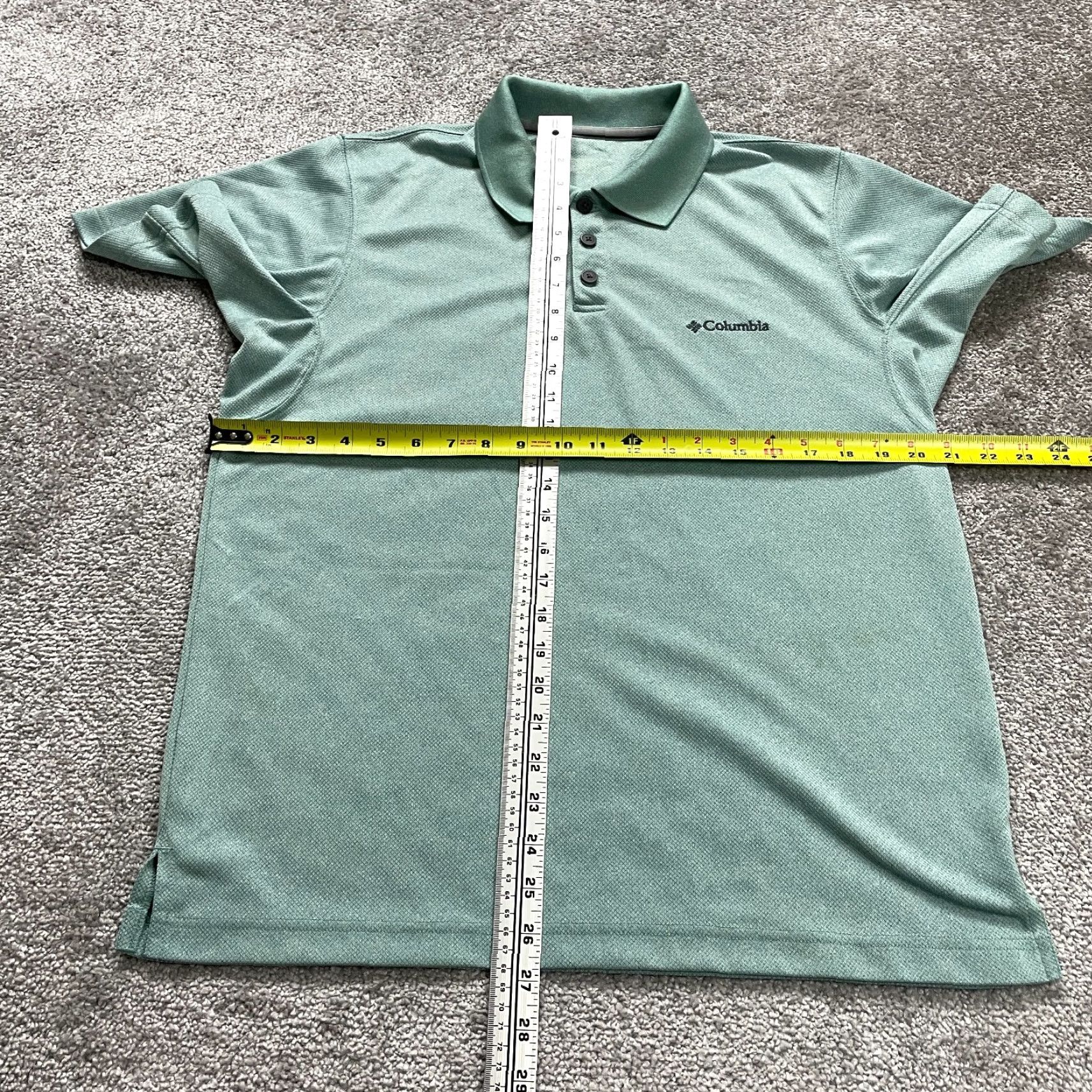 Vintage Columbia Polo Shirt Mens Medium Green Collared Short Sleeve Active Golf Rugby Shirt Regular Size Classic Fit Baseball Style Size US M / EU 48-50 / 2 - 7 Thumbnail