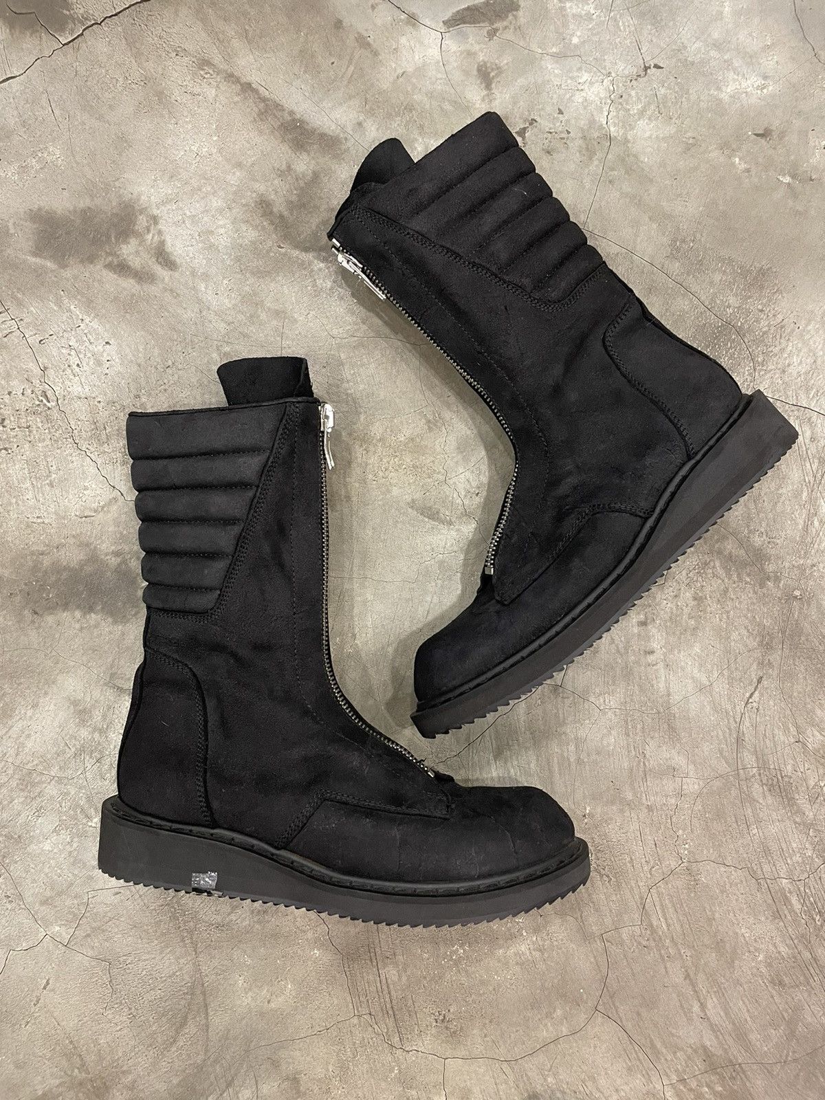 Rick Owens × Rick Owens Drkshdw Rick Owens F/W 11 Limo Blistered Mohawk Boots Size US 7 / EU 40 - 3 Thumbnail