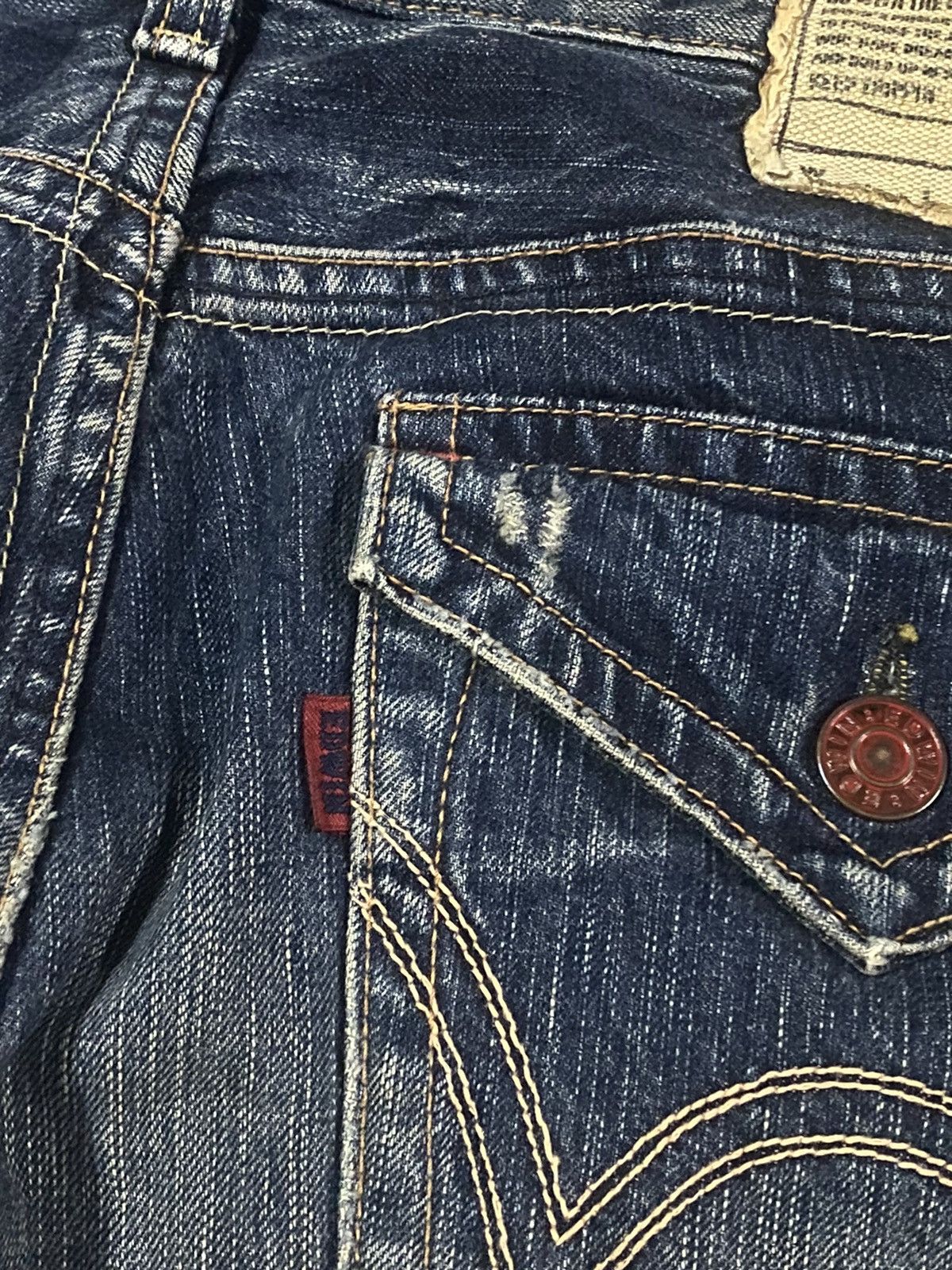 Edwin × Jean FIRE 🔥 Edwin 503 FLARE JEANS THUNDER BOOT CUT WIDE LEG Size US 36 / EU 52 - 19 Thumbnail