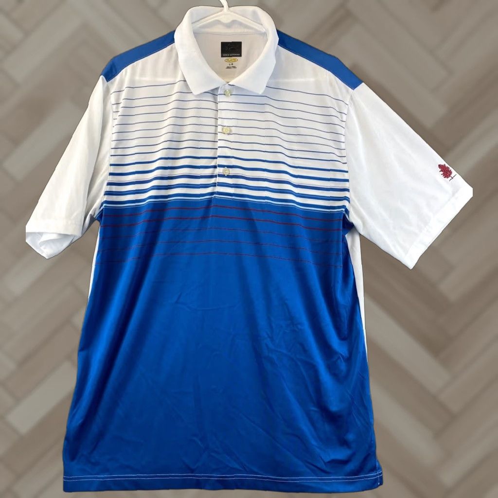 Vintage Greg Norman Polo Shirt Mens L Play Dry Performance Blue Logo Short Sleeve /44-48 Size US L / EU 52-54 / 3 - 1 Thumbnail