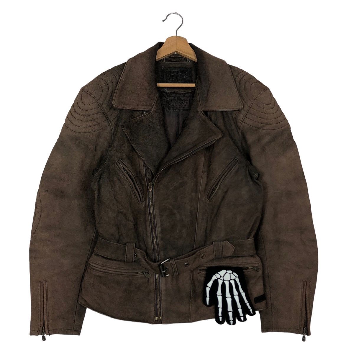 Genuine Leather 🔥Genuine Leather Bomber Jacket Double Breast Spirit Motors Size US M / EU 48-50 / 2 - 2 Thumbnail