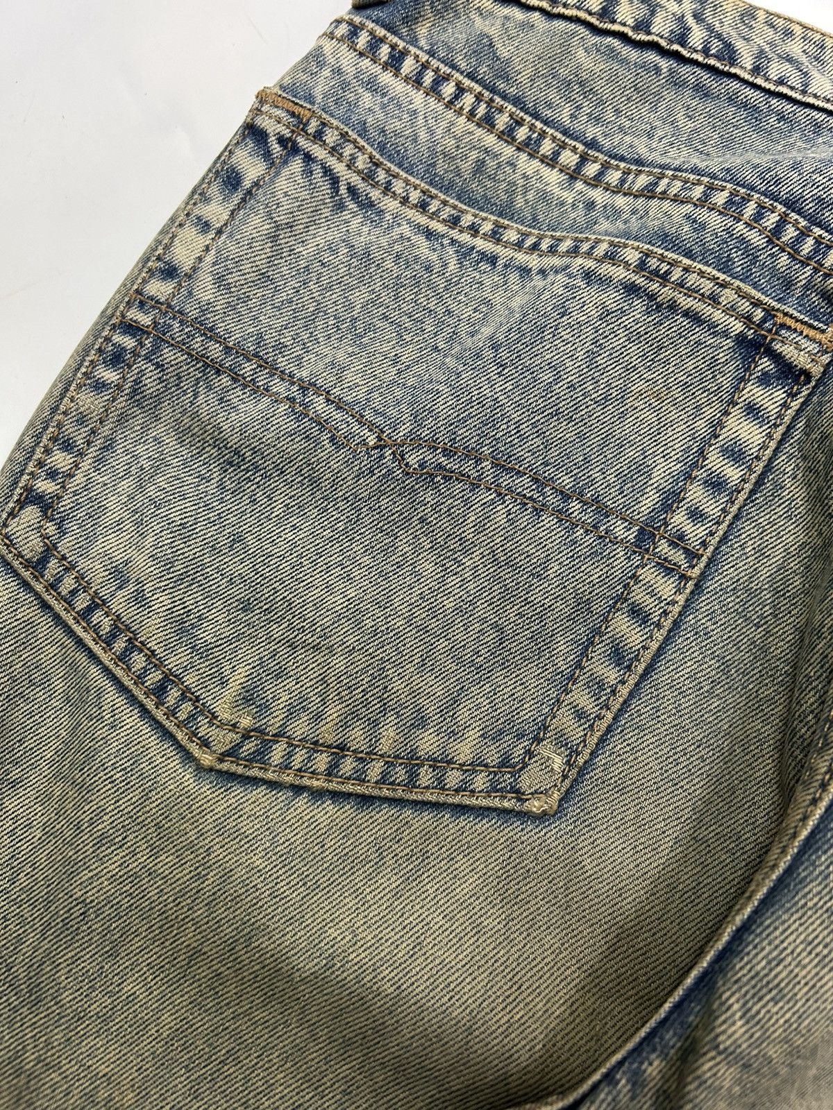 Japanese Brand Vintage Japanese Mud wash Distressed Tapered Jeans Size US 30 / EU 46 - 18 Thumbnail