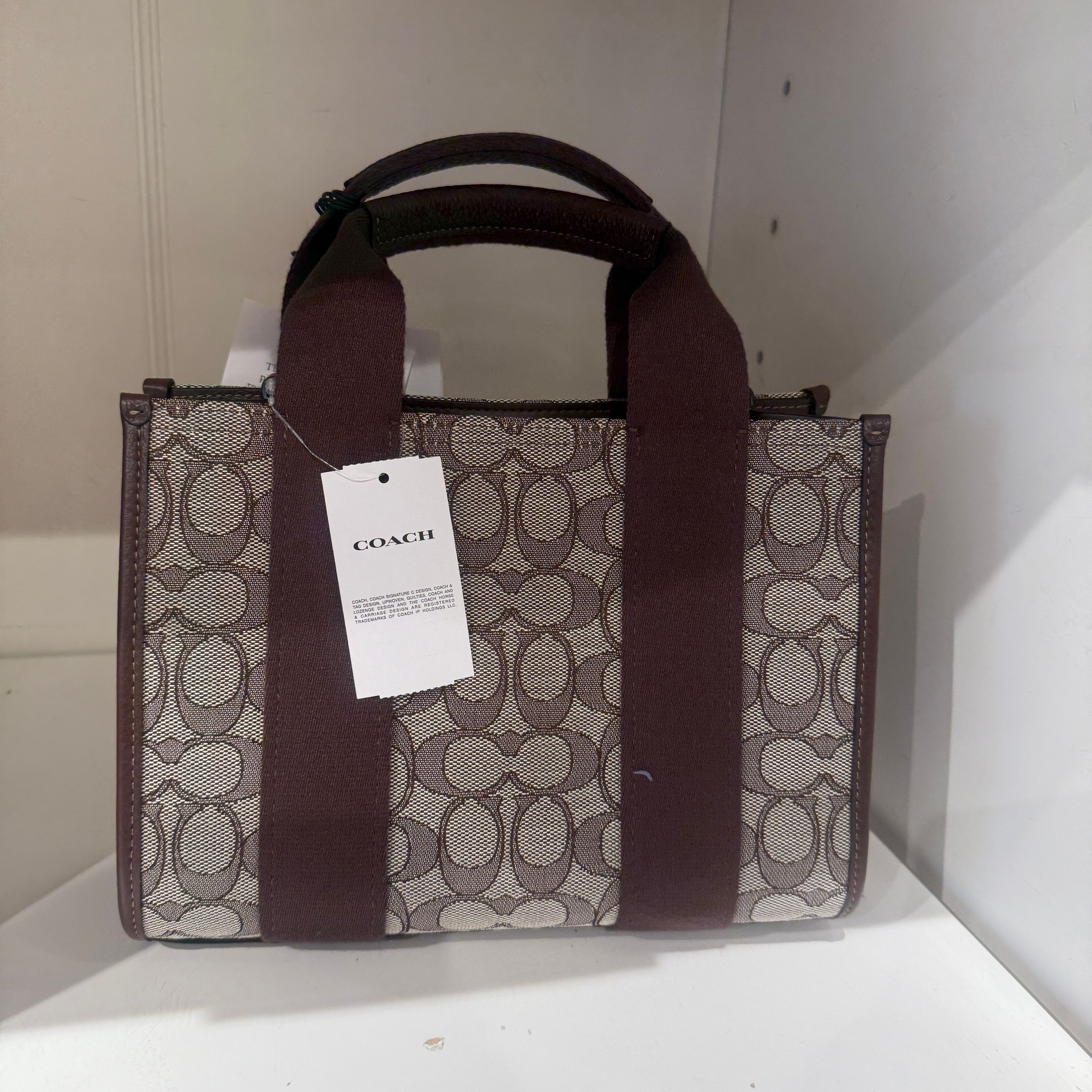 coach Smith Tote Bag 24 In Signature Jacquard car78