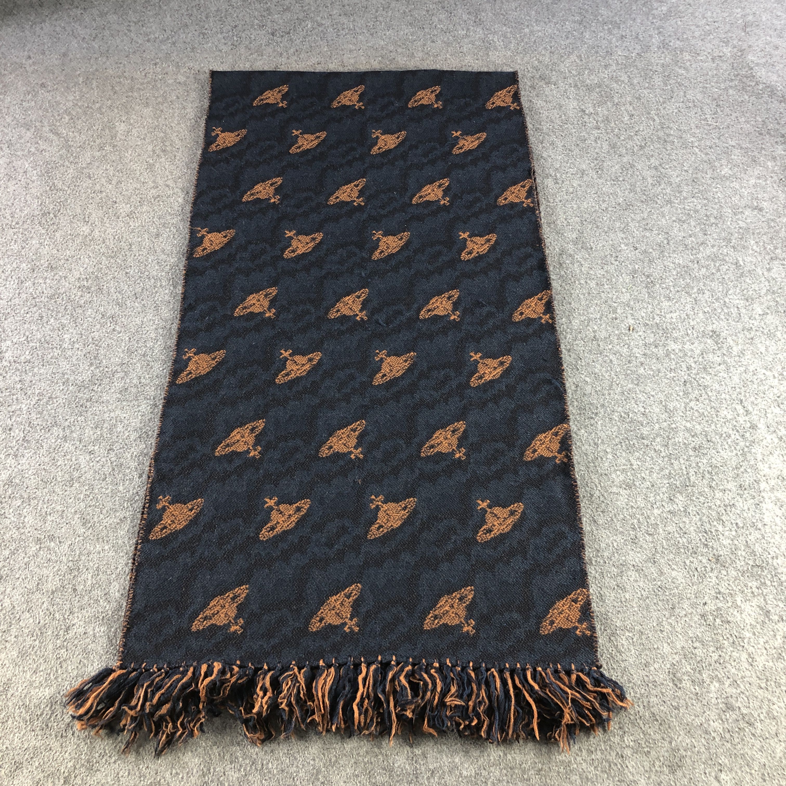 Vivienne Westwood Vivienne Westwood Orbs Wool Scarf Muffler V2920 Size ONE SIZE - 2 Thumbnail