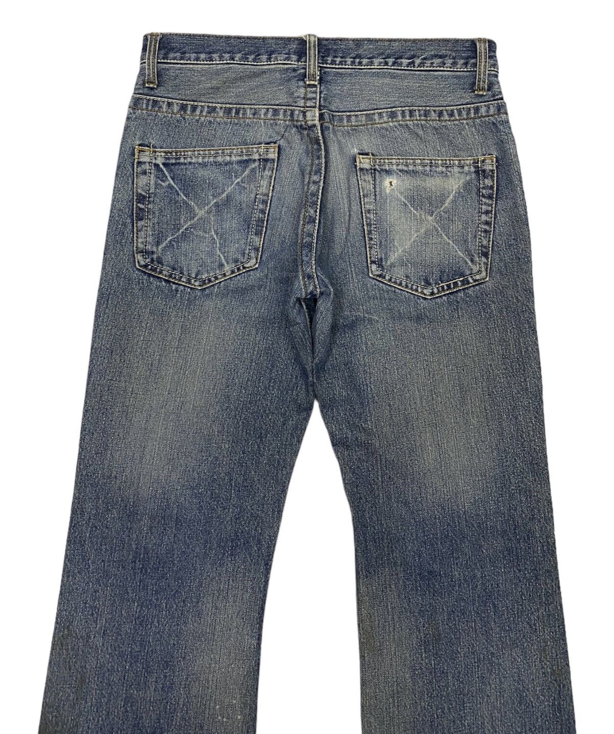 20471120 × Hysteric Glamour FLARED🔥ROOT THREE DISTRESSED DENIM JEANS Size US 31 - 6 Thumbnail