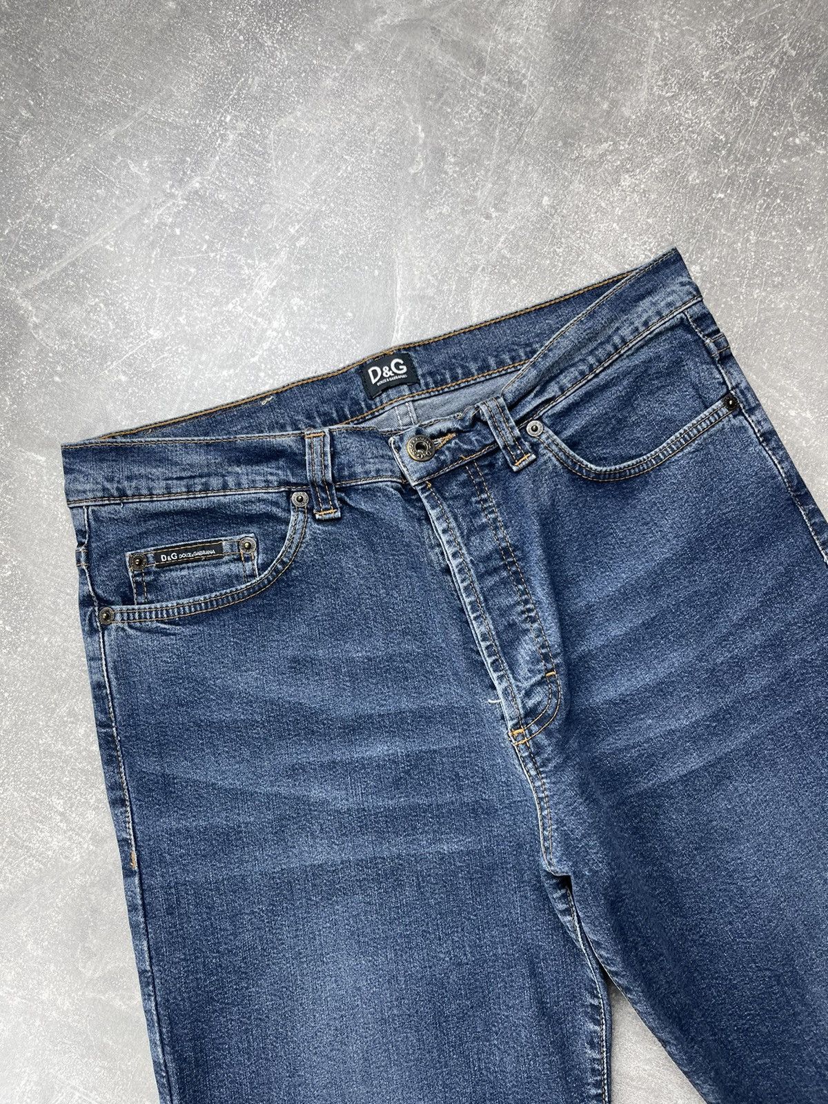 Dolce & Gabbana Vintage Y2K D&G Dolce & Gabbana Denim Jeans Straight Fit Size 32" / US 10 / IT 46 - 8 Thumbnail
