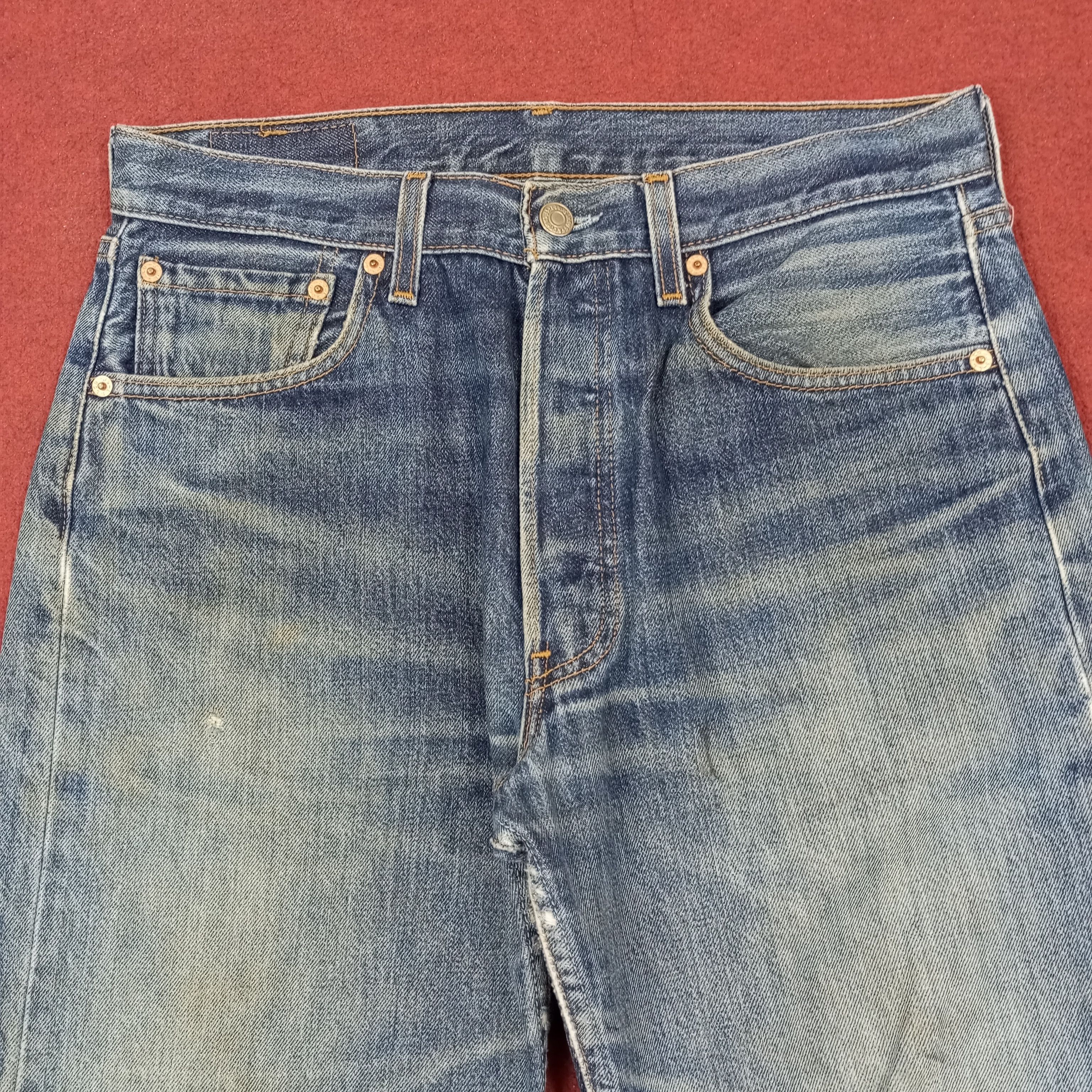Levi's Levis 501 Streetwear Style Distressed Jeans c235n18 Size US 30 / EU 46 - 2 Thumbnail
