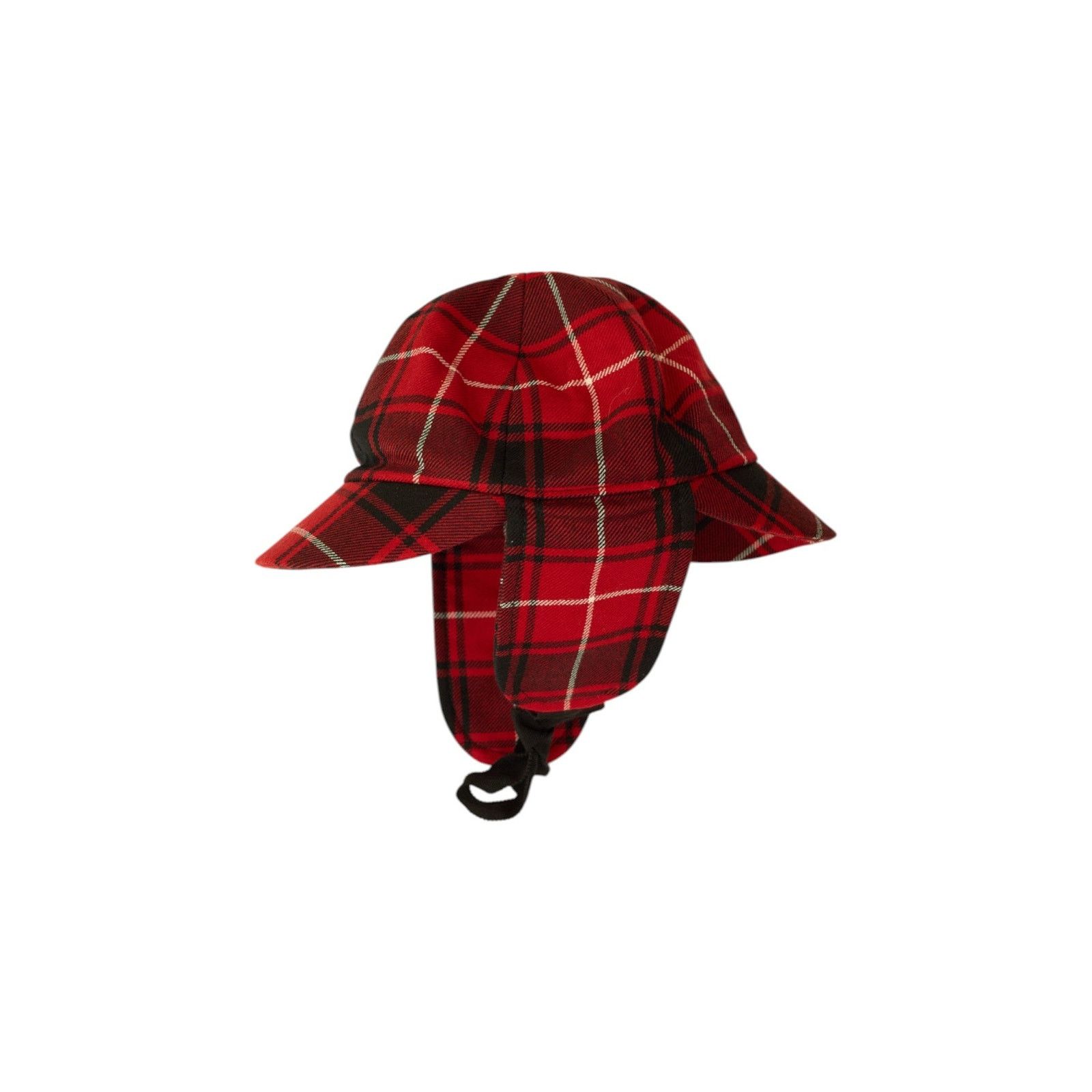 Plaid Wool Trapper Hat - Main Image