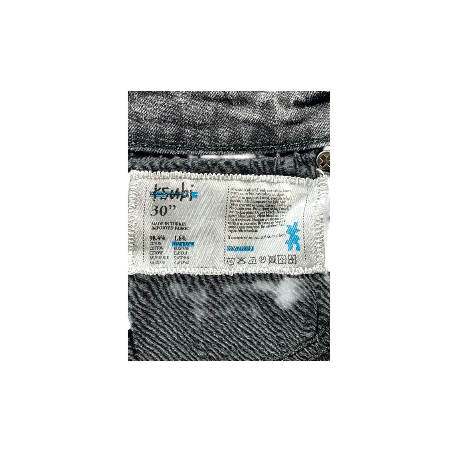 Purple Brand Ksubi Black & Lime Jeans Size US 30 / EU 46 - 3 Thumbnail