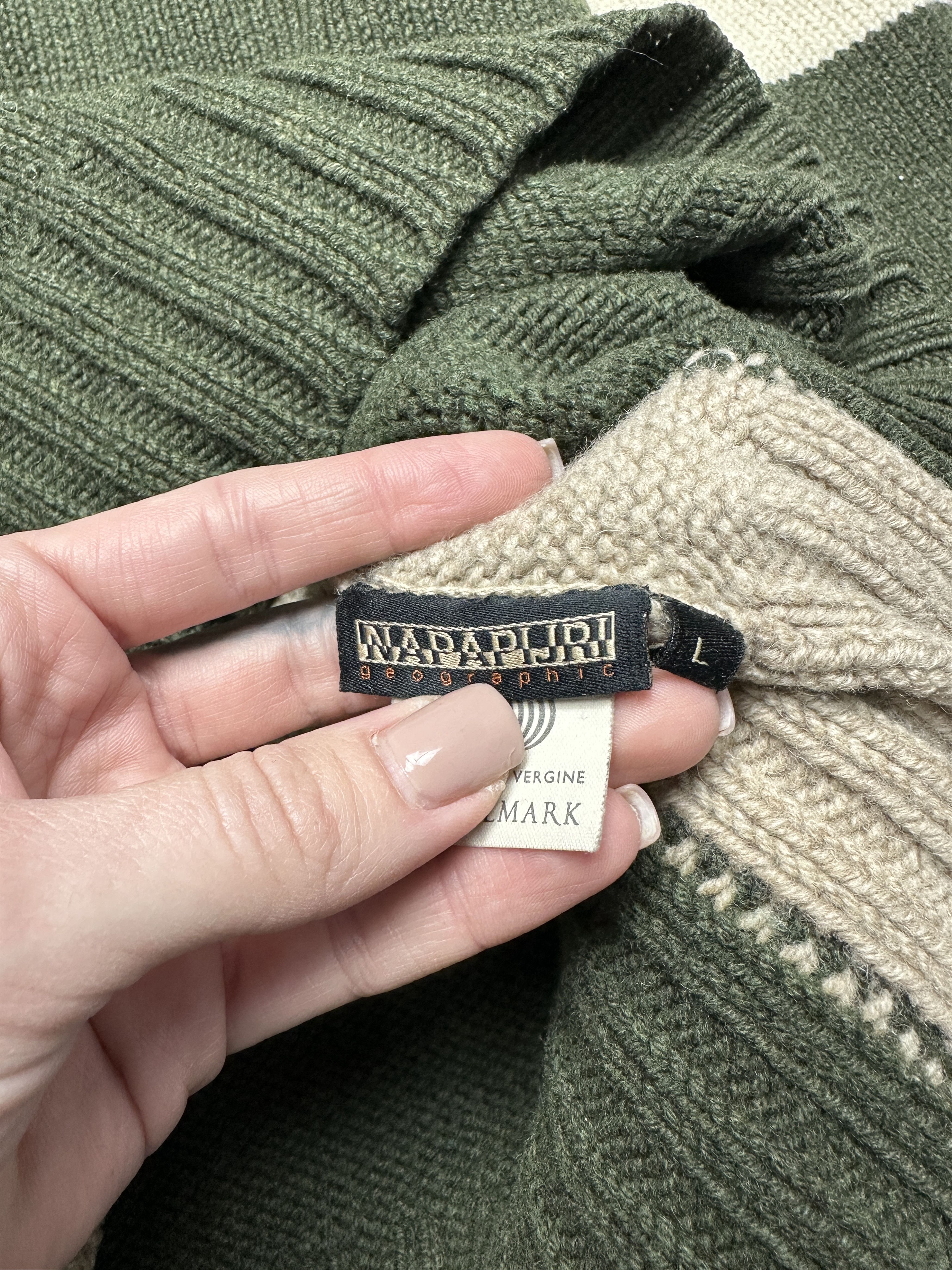 Napapijri Napapijri Vintage Mens 1\4 Zip Wool Knit Sweater Size US L / EU 52-54 / 3 - 8 Thumbnail