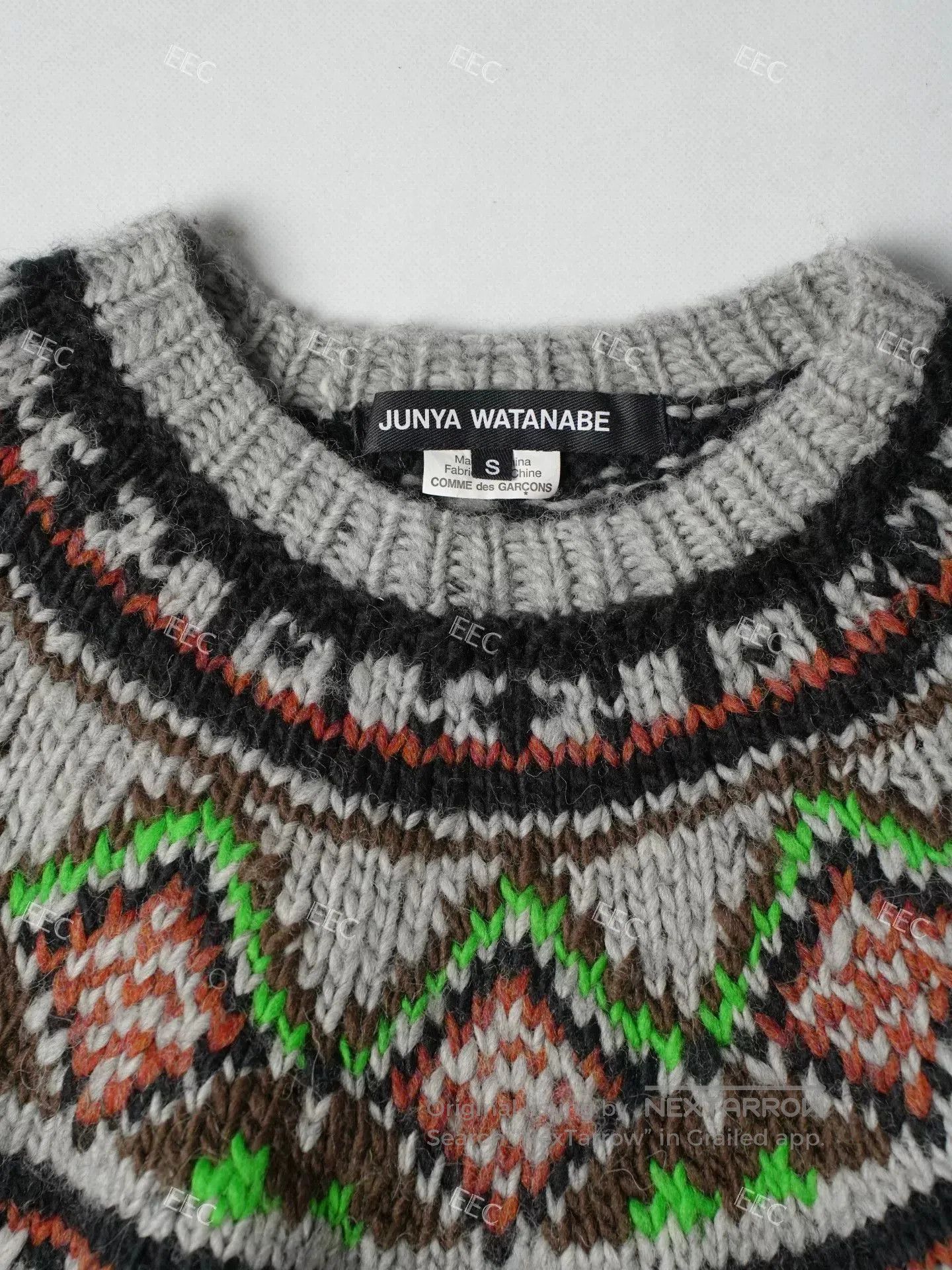 Junya Watanabe Junya Watanabe Gray Pattern Sweater Jacket. Size M / US 6-8 / IT 42-44 - 7 Thumbnail