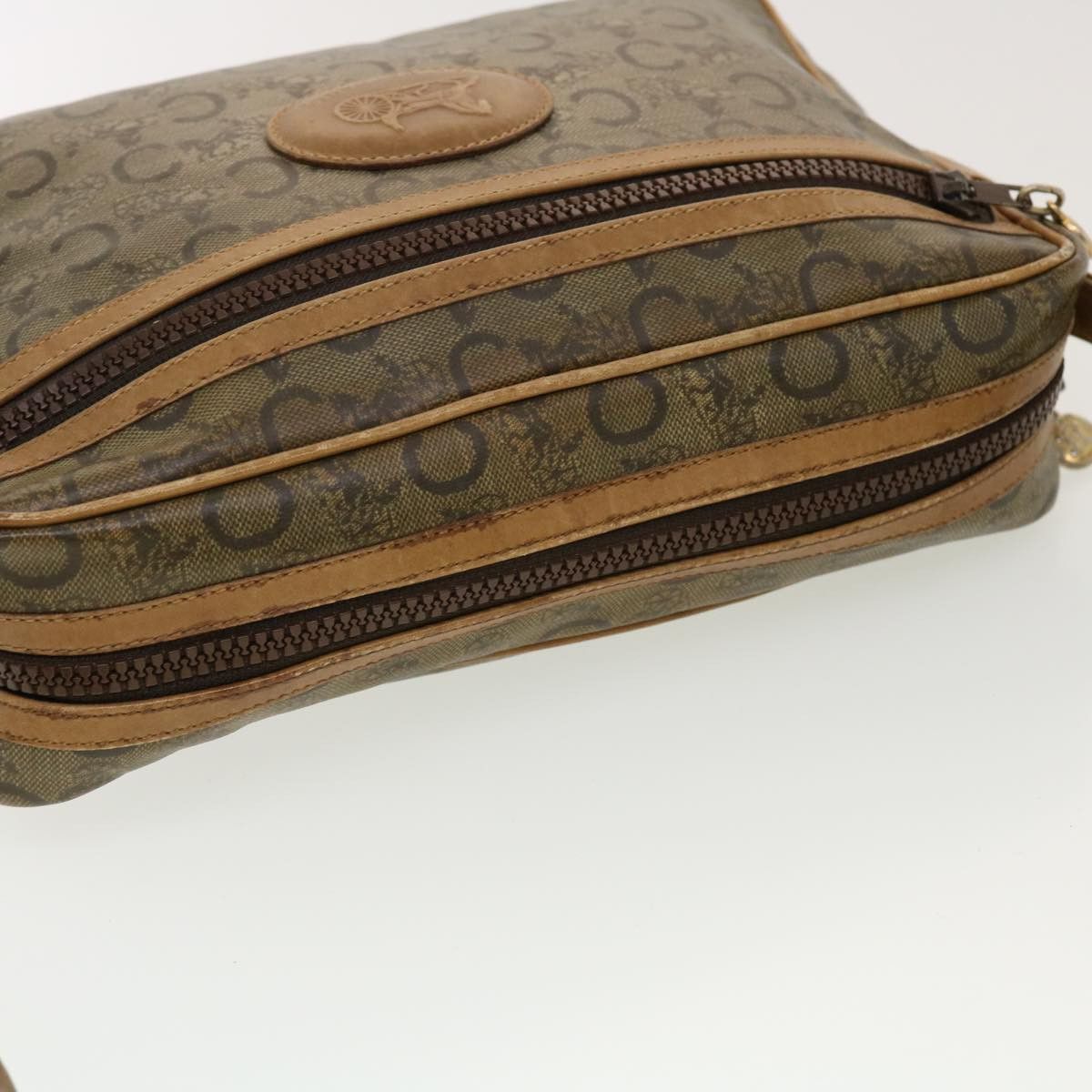 Celine CELINE C Macadam Canvas Shoulder Bag Beige Size ONE SIZE - 6 Thumbnail