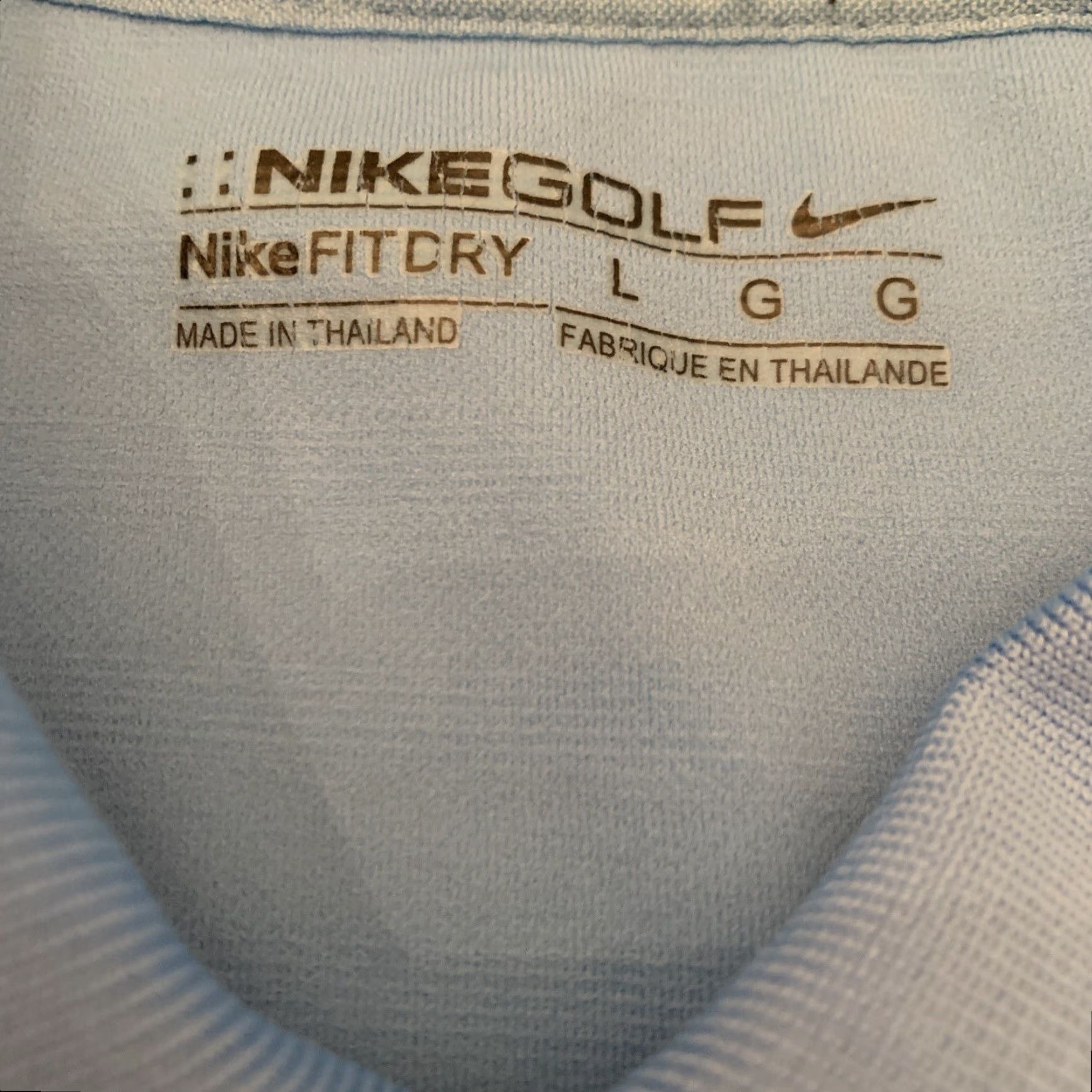 Nike Nike Golf Fit Dry Men's Polo Shirt Blue Striped Short Sleeve Size L Size US L / EU 52-54 / 3 - 3 Thumbnail