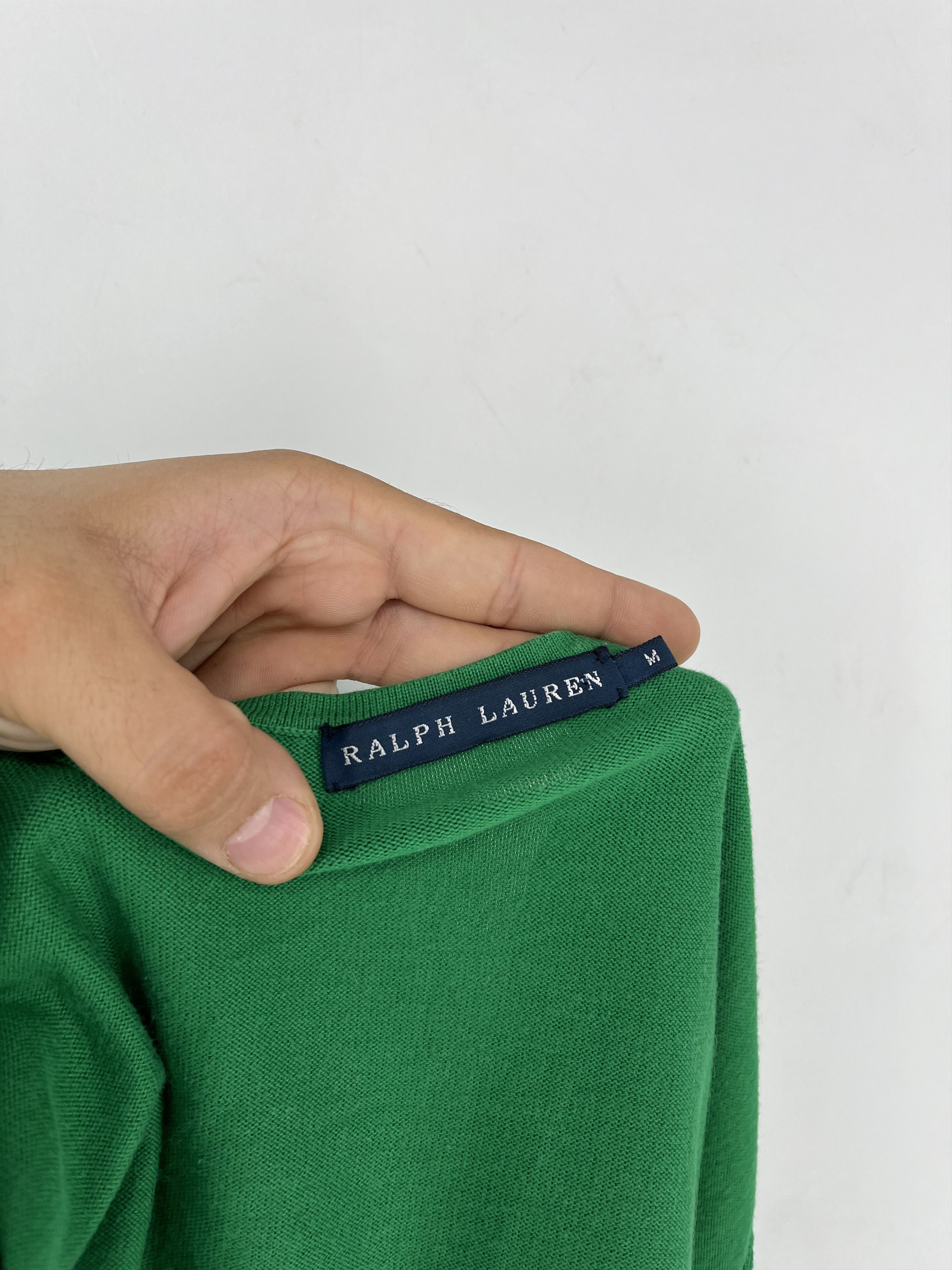 Polo Ralph Lauren × Ralph Lauren × Vintage Vintage Polo Ralph Lauren V-neck Knit Sweater Jumper Size M / US 6-8 / IT 42-44 - 7 Thumbnail