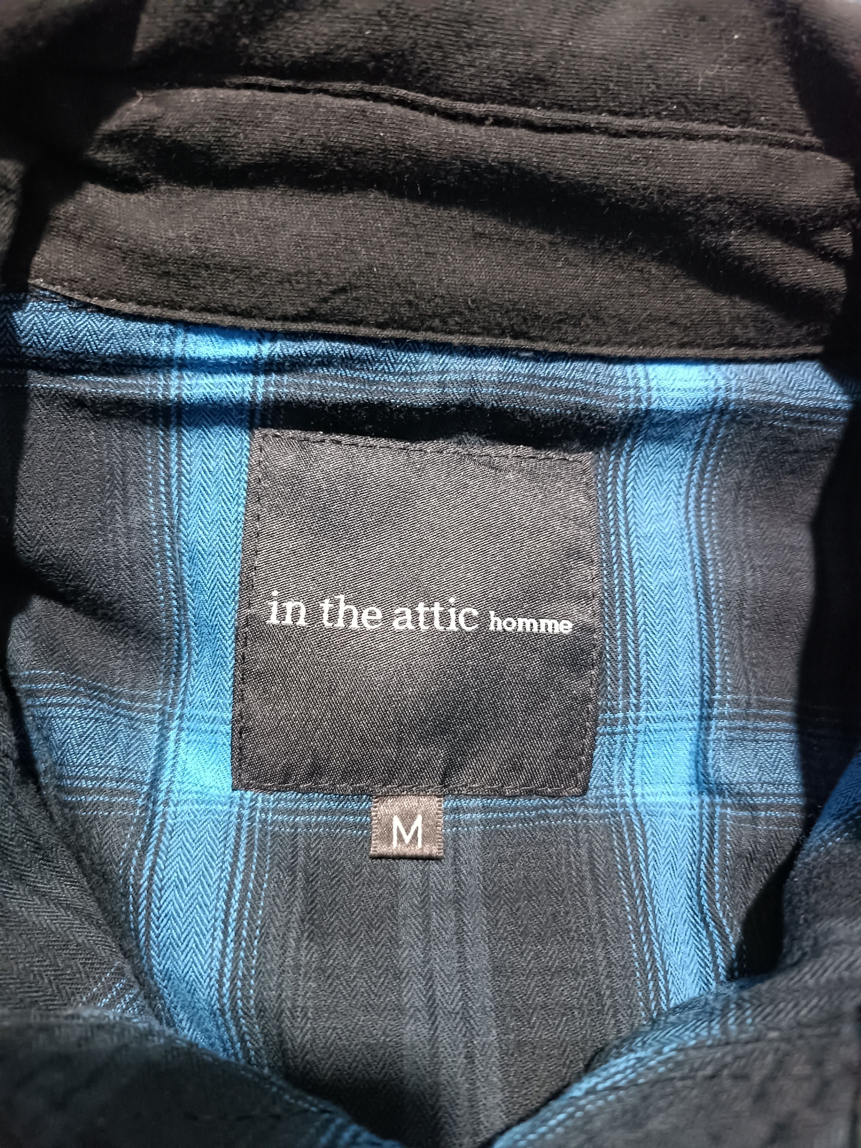 In The Attic Vintage In The Attic Homme Double Collar Plaid Blue Shirt Size US M / EU 48-50 / 2 - 9 Thumbnail