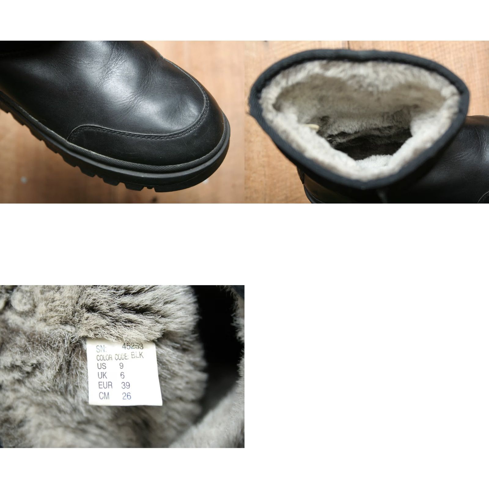 SKECHERS SKECHERS Black Leather & Suede Faux Fur Lined 8" Winter Boots Women's Sz. 9 Boots Mens? (Note: No, do not add) Size US 6 / IT 36 - 8 Thumbnail
