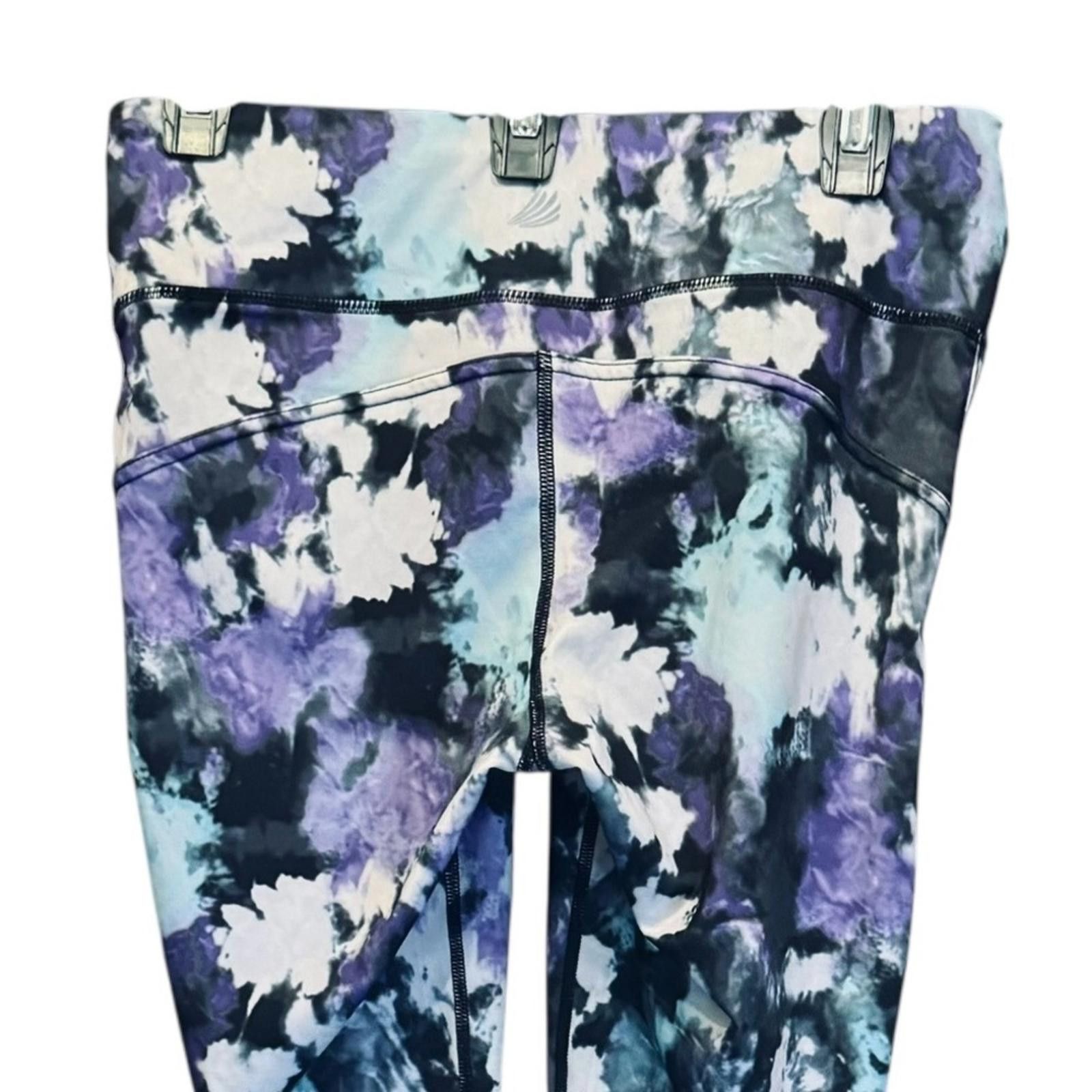 Free Country Free Country Women's Abstract Leggings - Blue and Purple Size 32" / US 10 / IT 46 - 7 Thumbnail