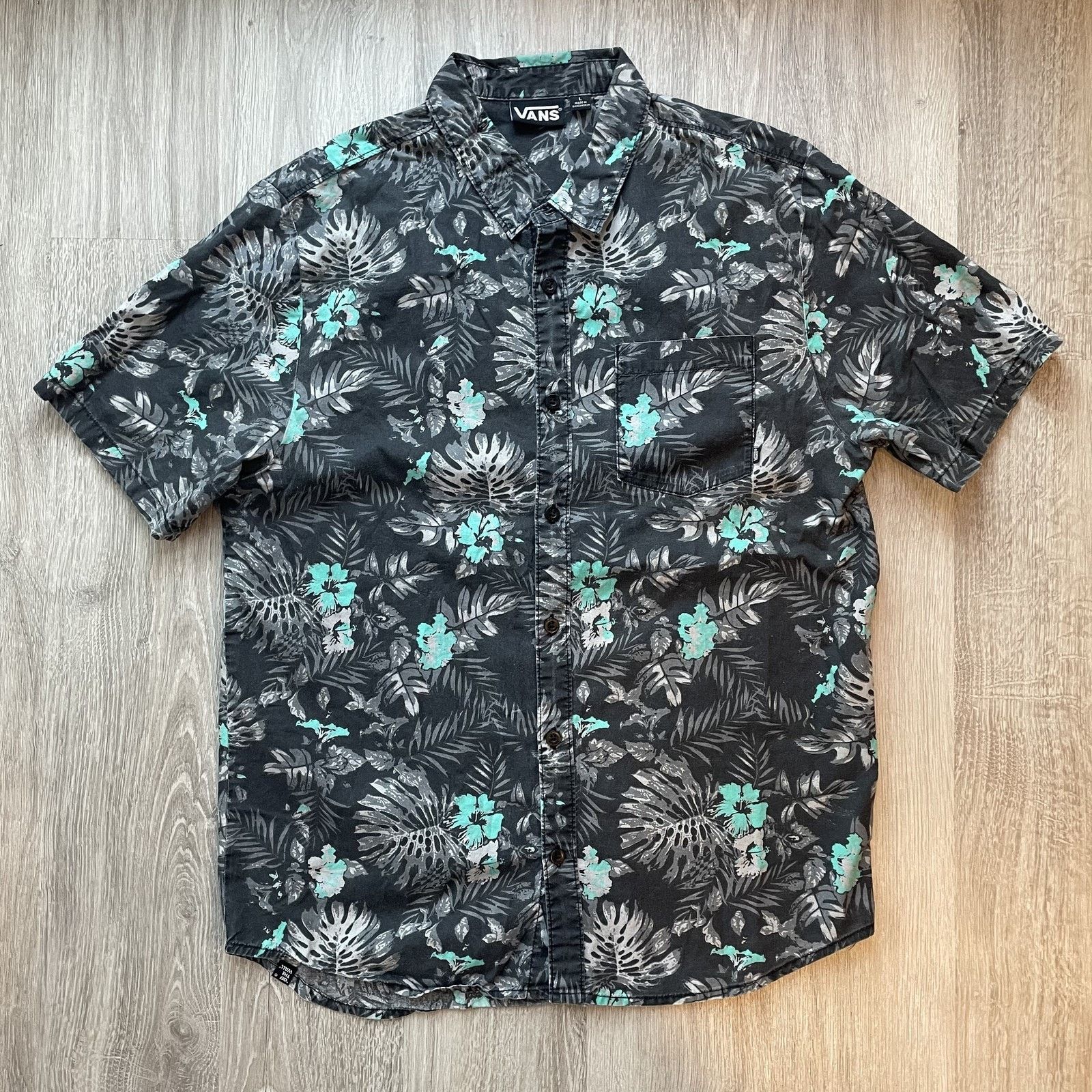 Vans Vans Men's Shirt Tropical Floral Aloha Short eeve L2 Size US L / EU 52-54 / 3 - 2 Thumbnail