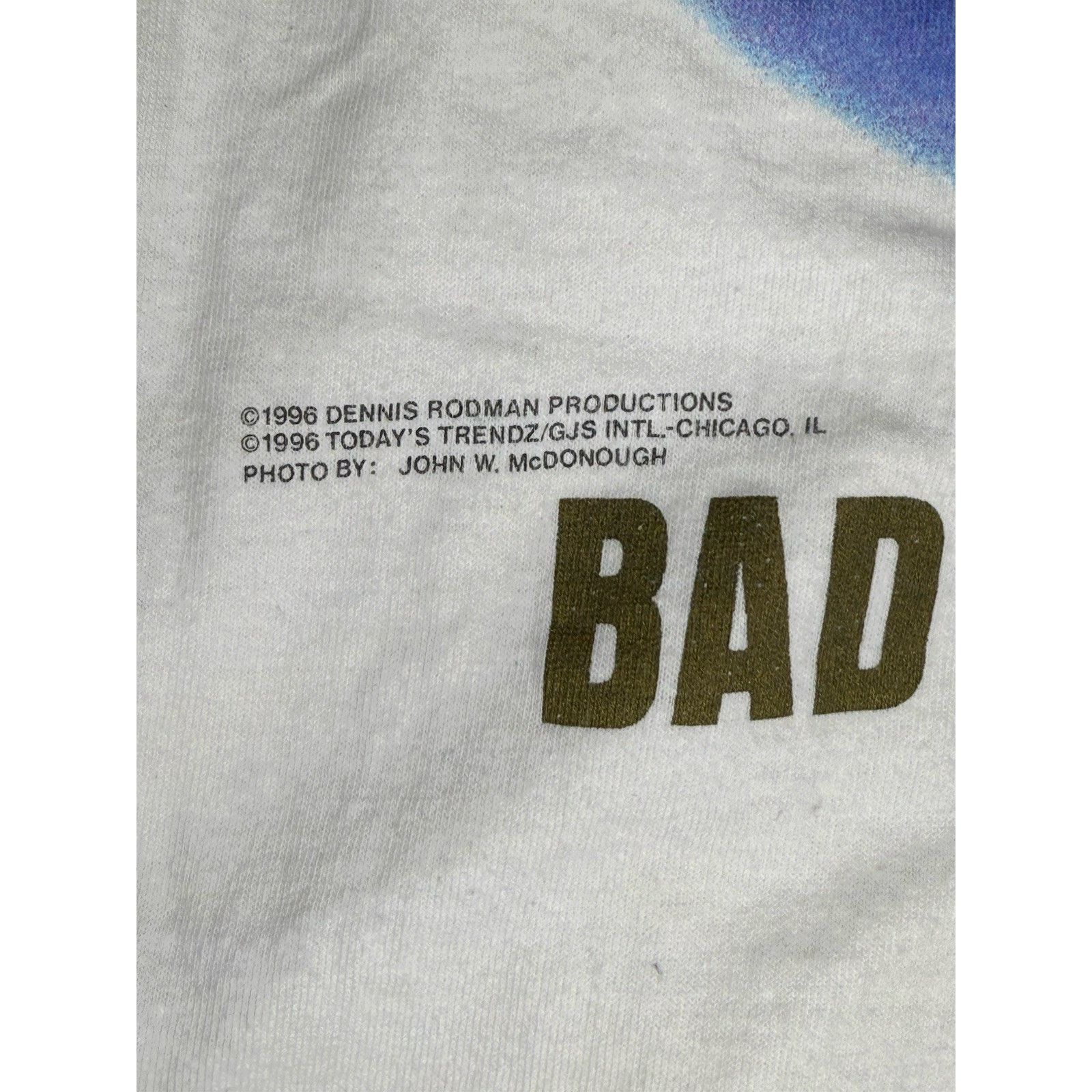Mtv Dennis Rodman T Shirt White 1996 NBA Size Medium Delta Tag Size US M / EU 48-50 / 2 - 4 Thumbnail