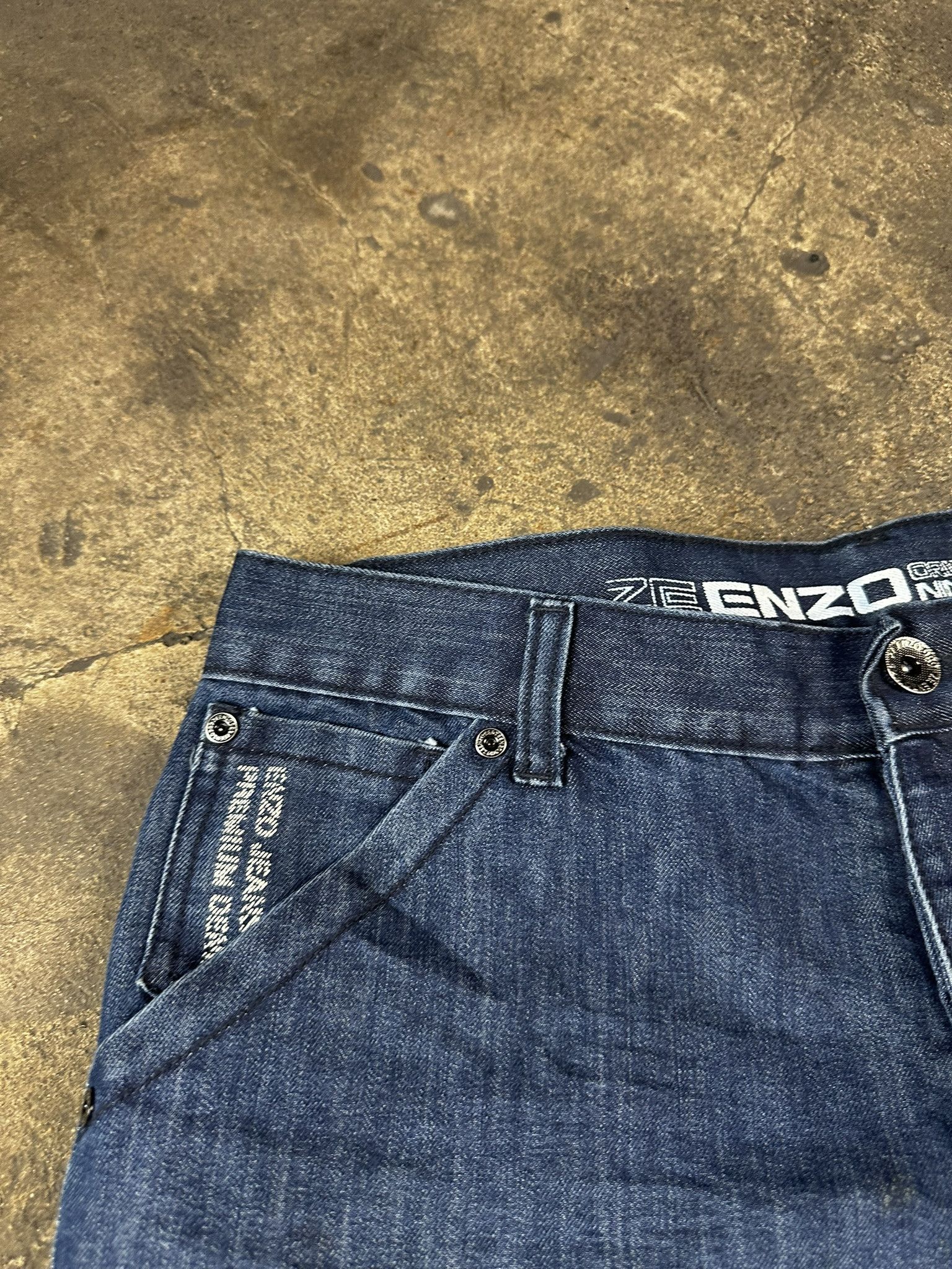 JNCO × Vintage Vintage Y2k Avant Garde Oversized Faded Jeans Shorts 2000s Size US 34 / EU 50 - 6 Thumbnail