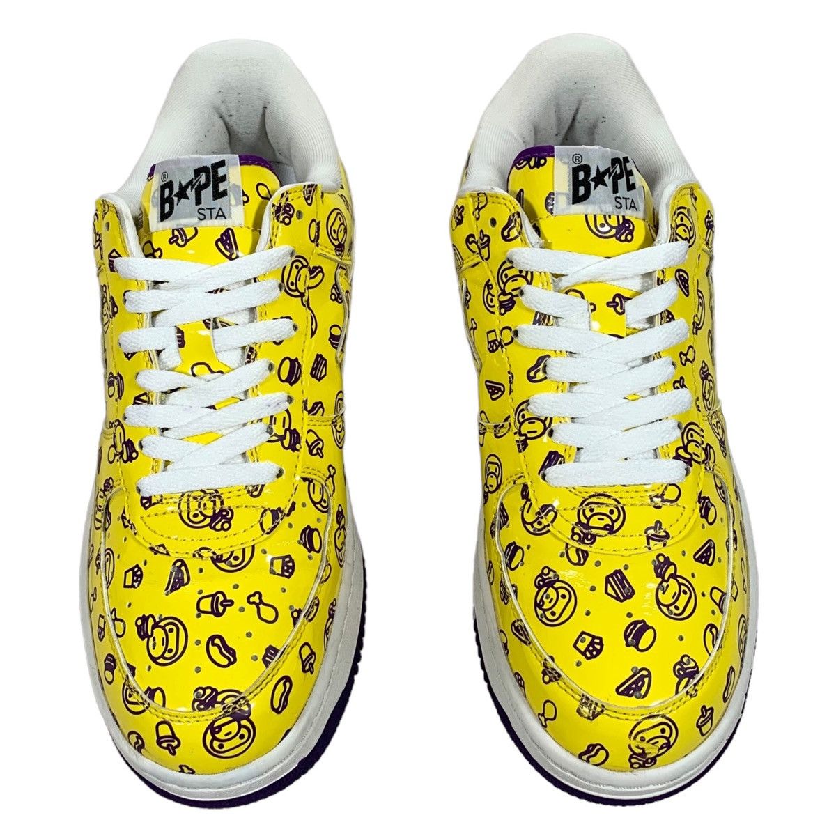 Bape Vintage A Bathing Ape Bape Yellow & Purple Junk Food Sneaker Size US 10.5 / EU 43-44 - 3 Thumbnail