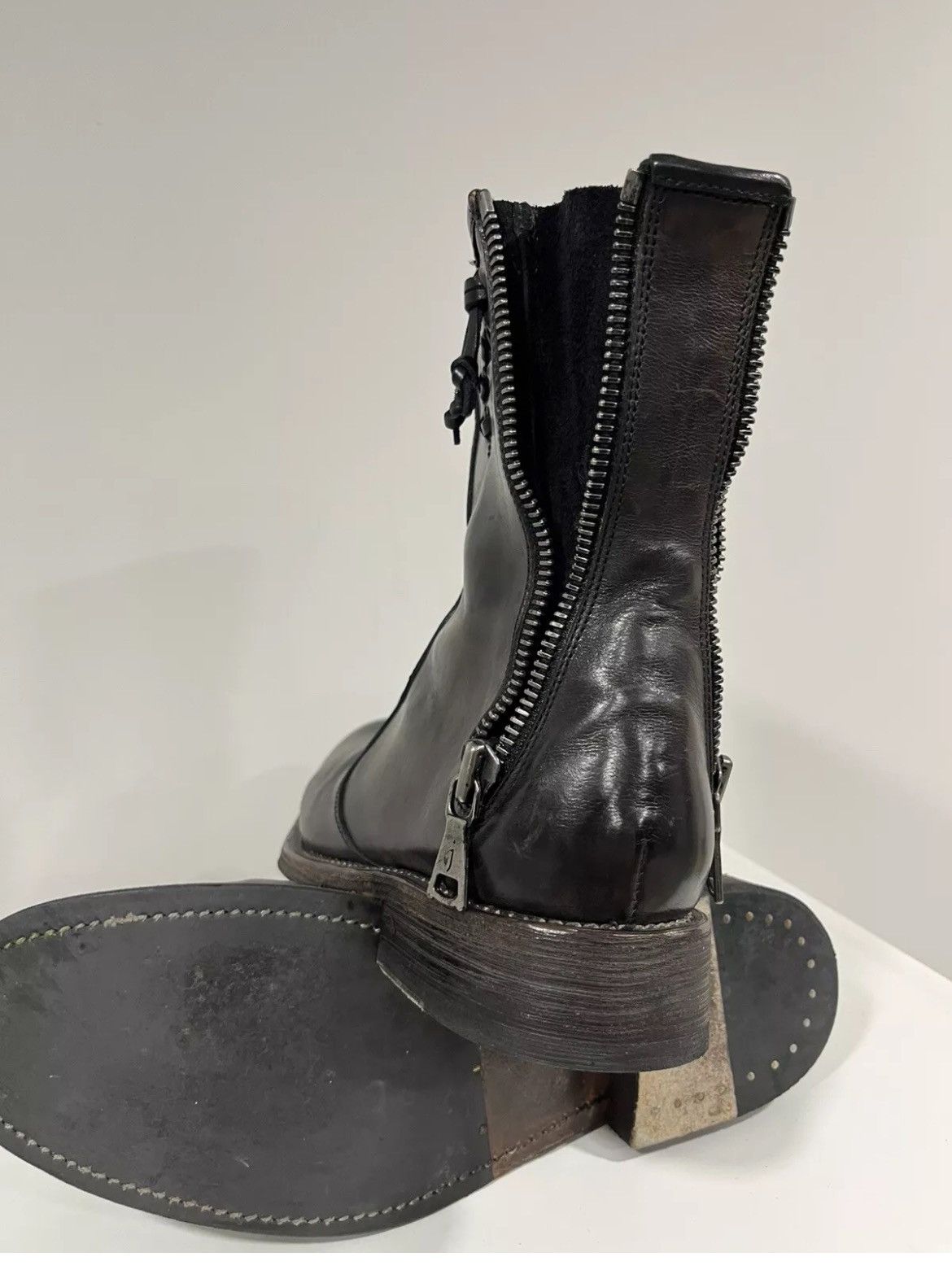 John Varvatos Engineer double back zip boot. 8 Size US 8 / EU 41 - 14 Thumbnail