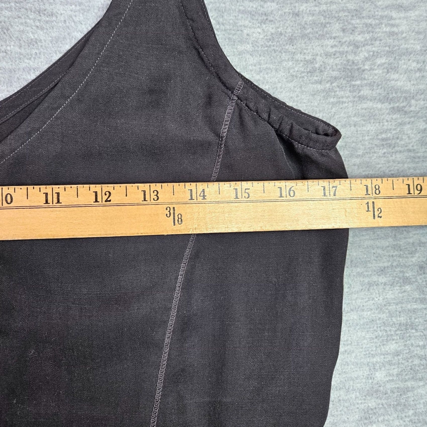 Anthropologie Cloth & Stone Tank Top S Black Button Front Cami Sleeveless Casual Womens Regular Size S / US 4 / IT 40 - 5 Thumbnail