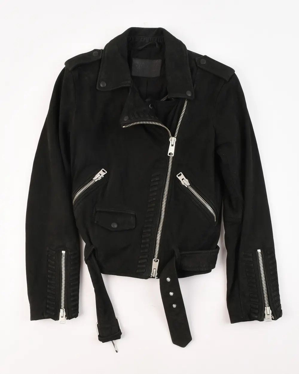 Allsaints Women's AllSaints Willow Leather Biker Jacket Size XS Size XS / US 0-2 / IT 36-38 - 1 Thumbnail