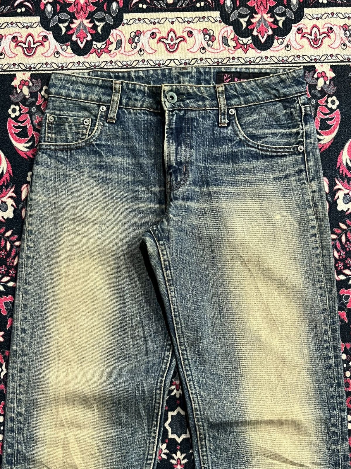 Japanese Brand Japanese Brand Rusty Blue Faded Washed Distressed Jeans Size 26" / US 2 / IT 38 - 4 Thumbnail