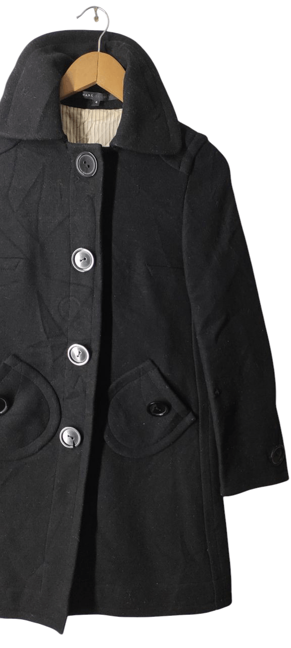 Marc Jacobs MARC JACOB TRECH WOOL COAT JACKET Size S / US 4 / IT 40 - 9 Thumbnail