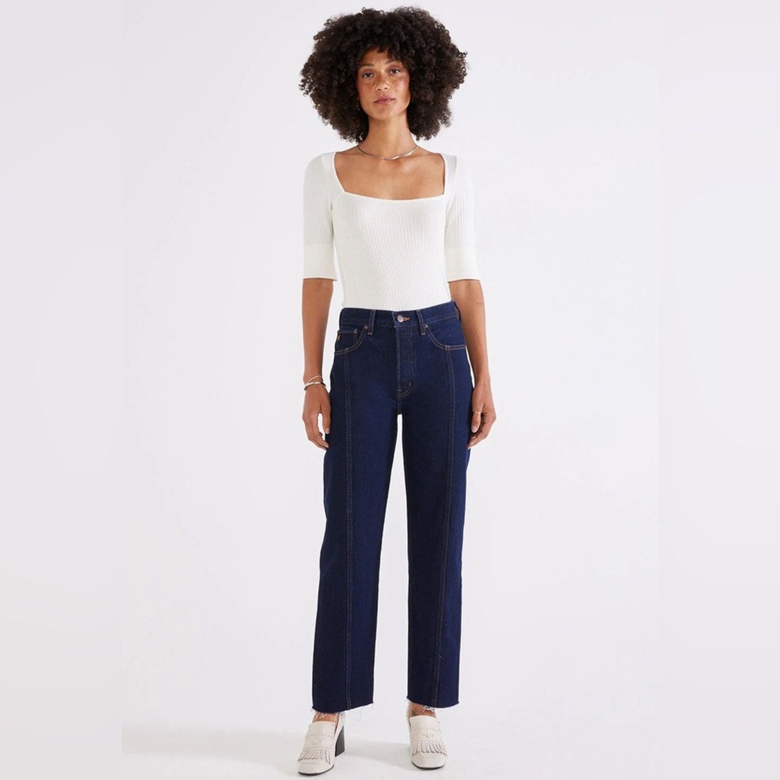 ETICA New etica Tyler Seamed Crop Denim - 26 - $178 Size 26" / US 2 / IT 38 - 2 Thumbnail