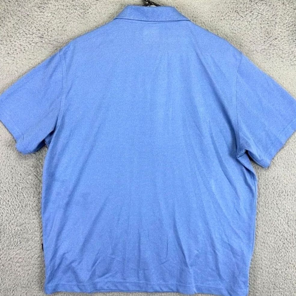 Tasso Elba Greg Norman Golf Polo Shirt Mens Large Play Dry Blue Tasso Elba Logo Rugby Size US L / EU 52-54 / 3 - 2 Thumbnail