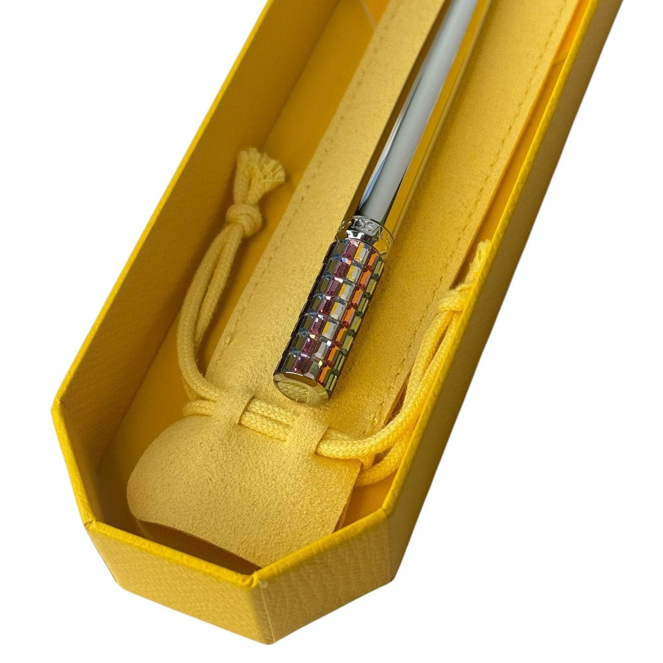 Swarovski Swarovski Ballpoint pen Multicolored, Chrome plated New Size ONE SIZE - 8 Thumbnail