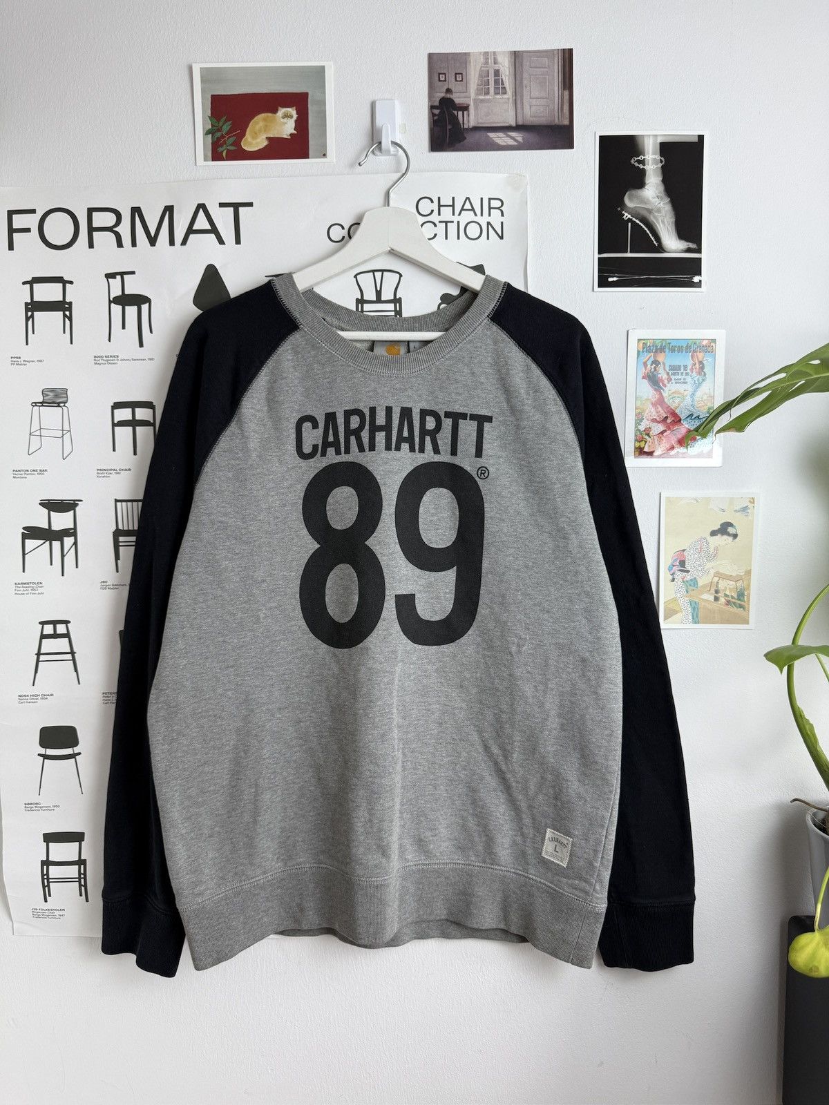 Carhartt × Vintage Carhartt 89 logo baggy sweatshirt L skate streetwear baggy Size US L / EU 52-54 / 3 - 1 Thumbnail